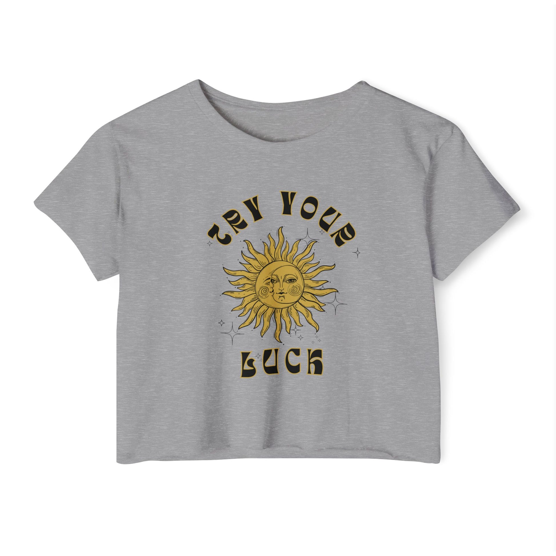 Sunny Vibes Festival Crop Top - Inspirational Summer Tee, Boho Style, Music Festival Apparel, Gift for Her, Casual Look