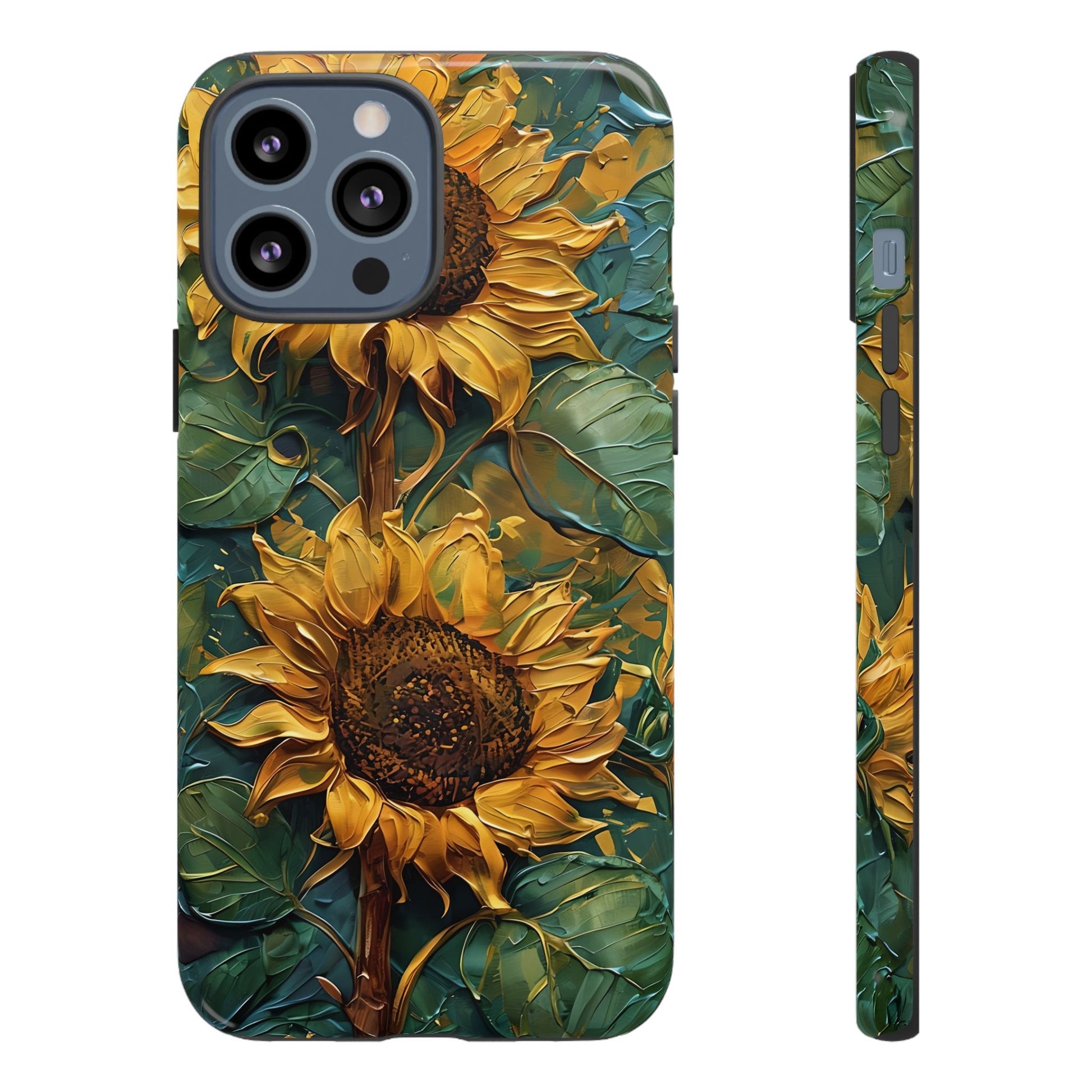 Sunflower Tough Phone Case - Floral Protection, Gift for Nature Lovers, Customizable, Summer Vibes, Eco-Friendly Accessories