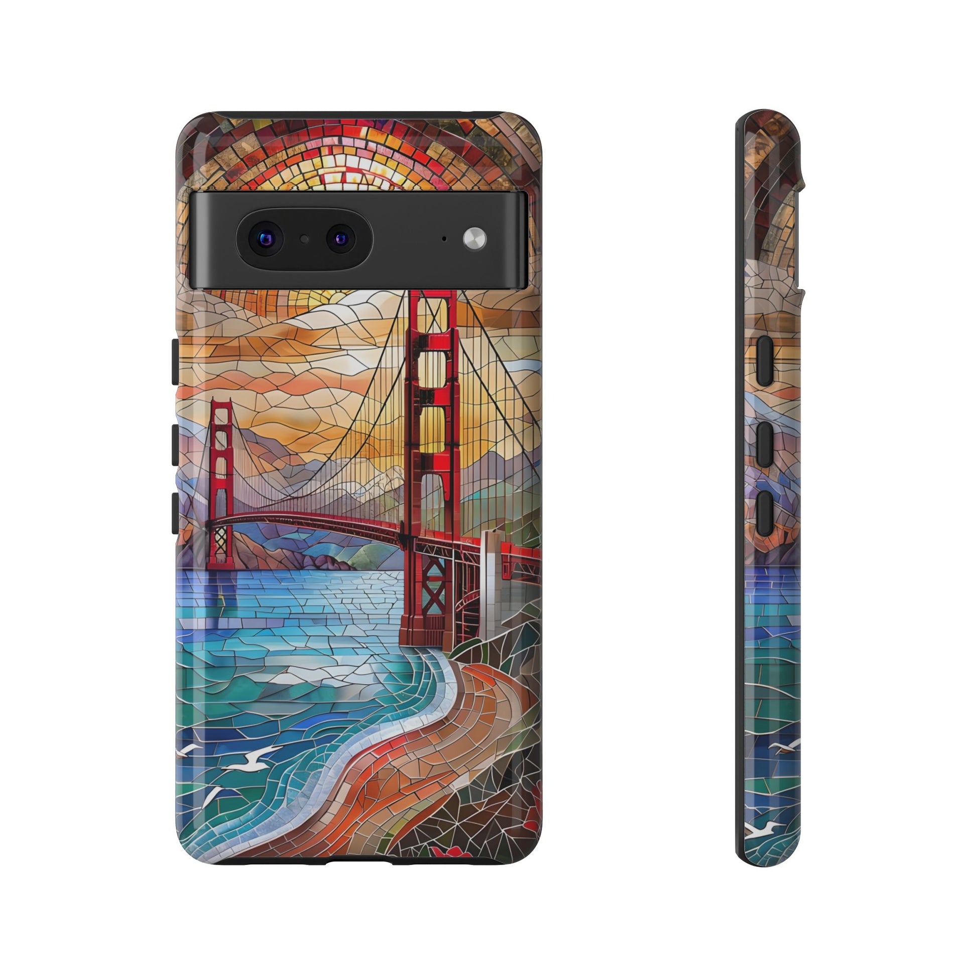 Golden Gate Bridge Phone Case, Artistic Phone Cover, Unique Gift for Travelers, Vibrant Cell Phone Accessory, Nature-Inspired Design