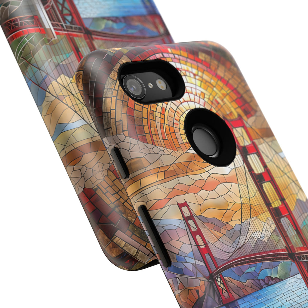 Golden Gate Bridge Phone Case, Artistic Phone Cover, Unique Gift for Travelers, Vibrant Cell Phone Accessory, Nature-Inspired Design
