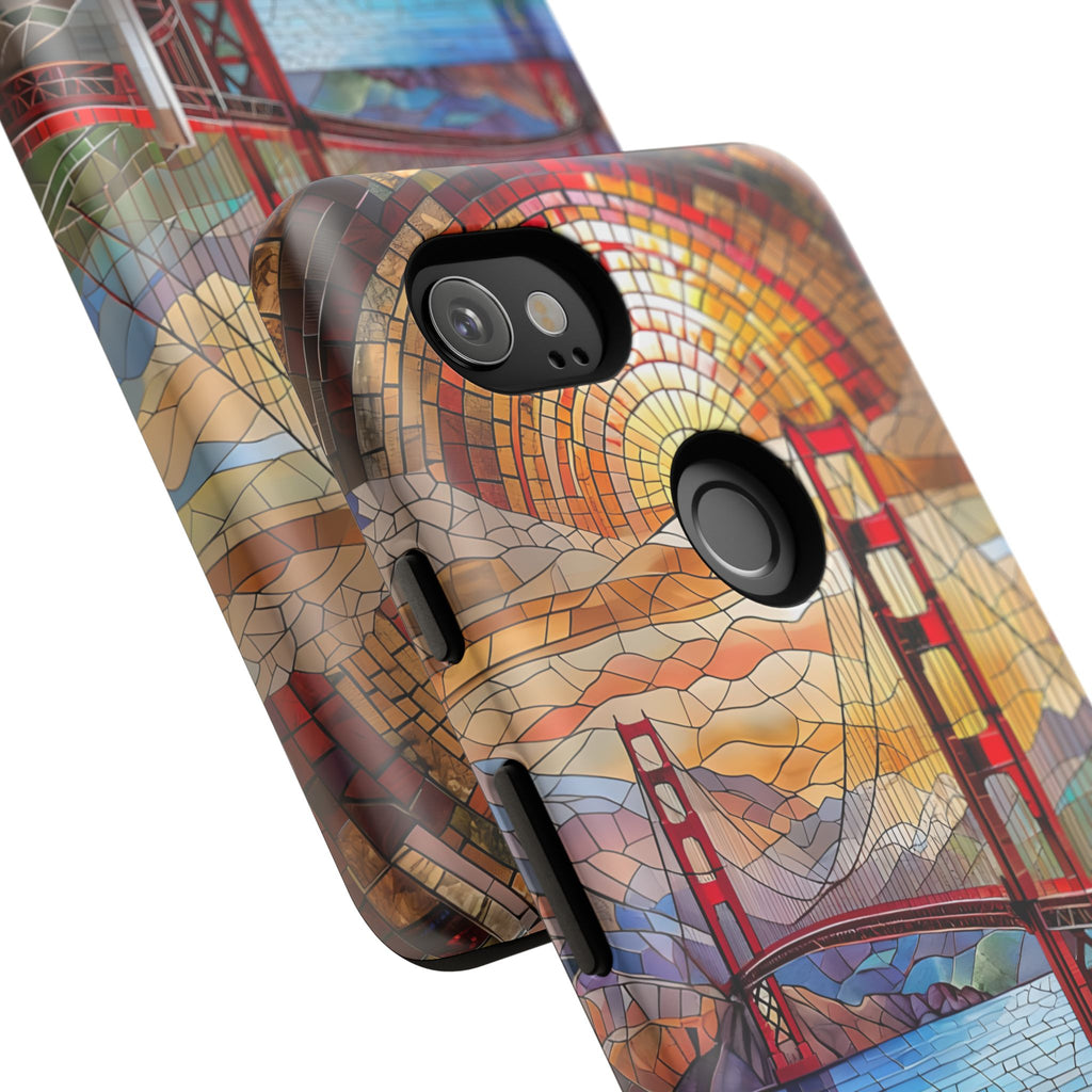 Golden Gate Bridge Phone Case, Artistic Phone Cover, Unique Gift for Travelers, Vibrant Cell Phone Accessory, Nature-Inspired Design