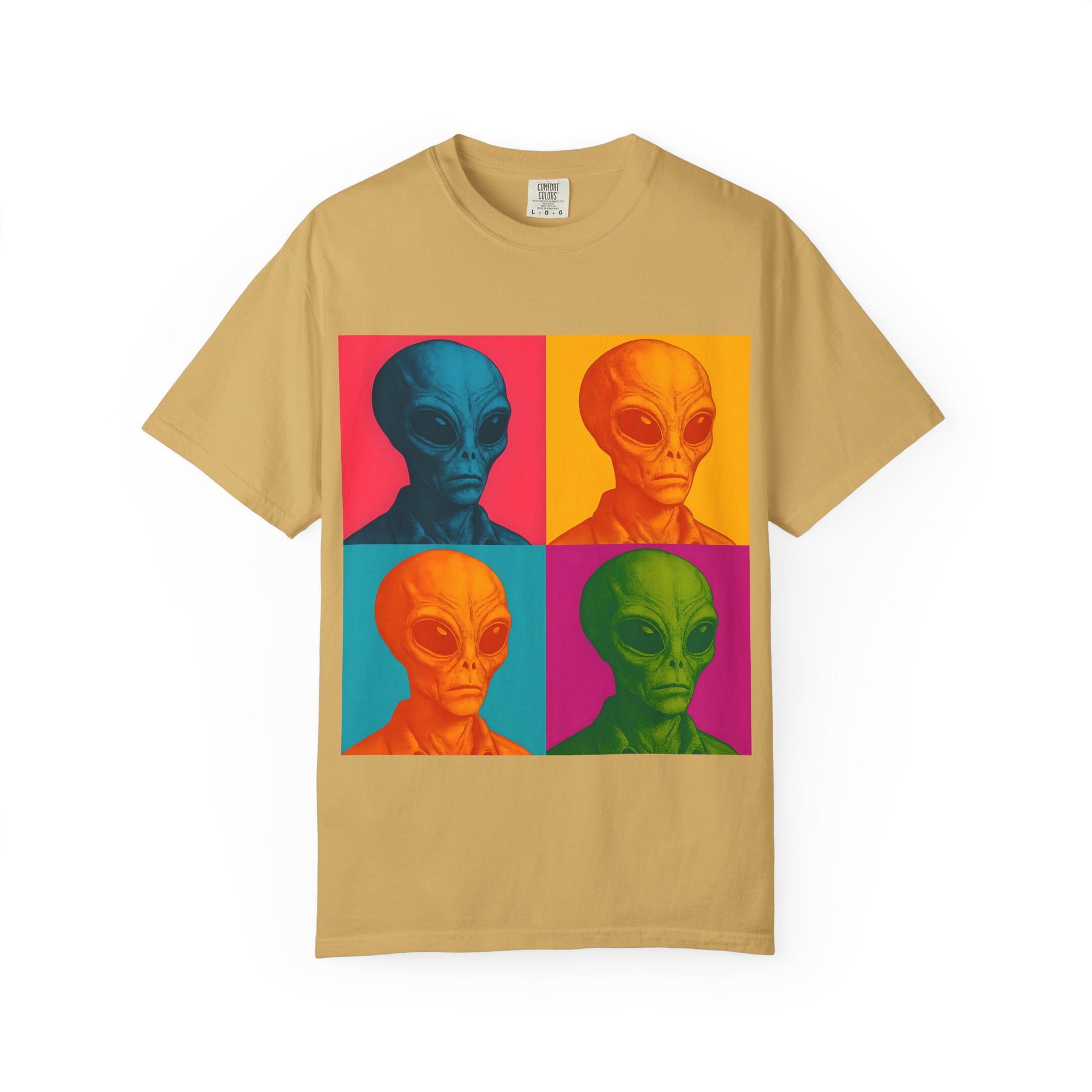 Pop Art Alien T-Shirt | Casual Wear, Gifts for Sci-Fi Fans, Vintage Style, Unisex Graphic Tee, Summer Fashion