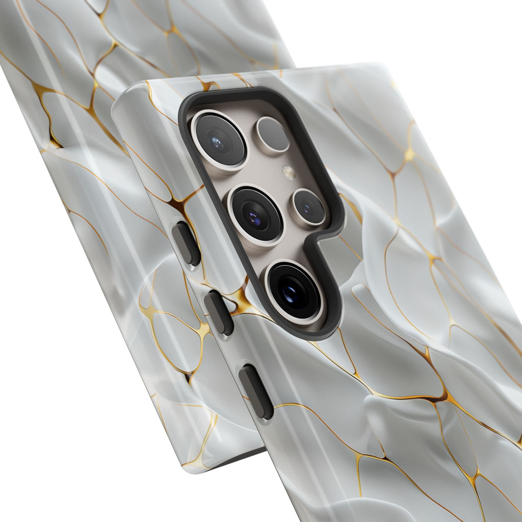 Elegant Phone Case with Golden Accents, Protective Mobile Cover, Stylish Tech Accessory, Perfect Gift for Any Occasion