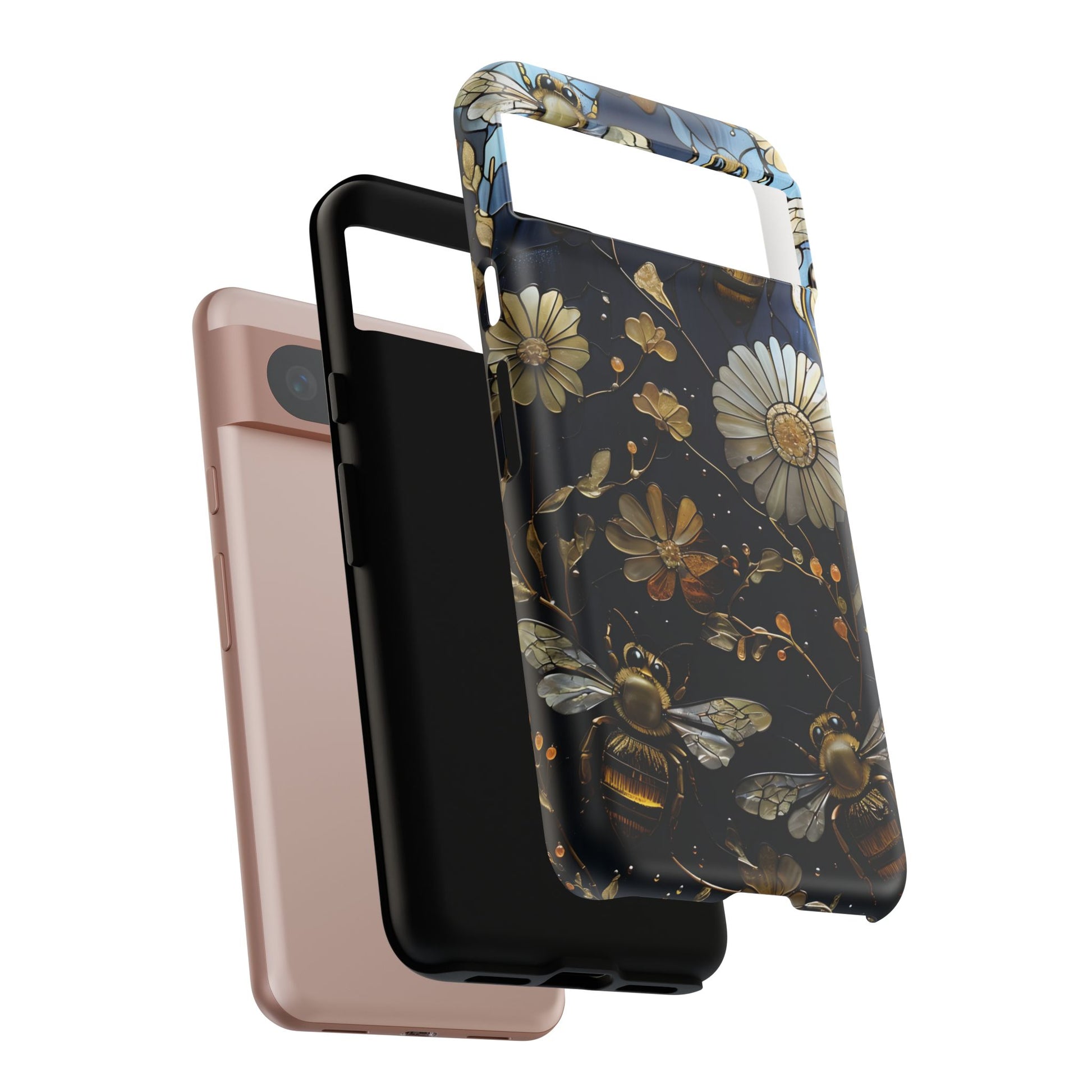Bee & Flower Phone Cases - Tough, Stylish Protection, Gifts for Nature Lovers, Floral Phone Accessories, Cute Cases for All Ages