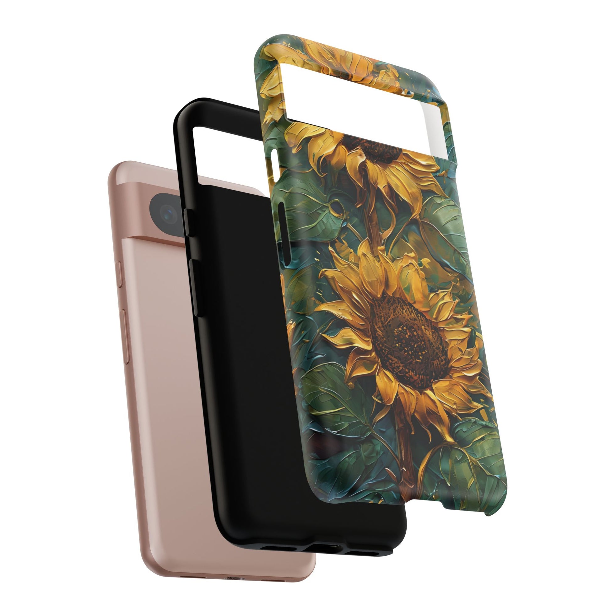 Sunflower Tough Phone Case - Floral Protection, Gift for Nature Lovers, Customizable, Summer Vibes, Eco-Friendly Accessories