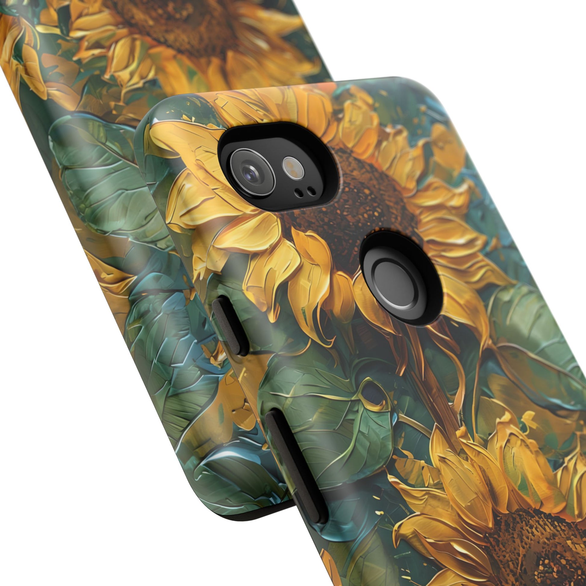 Sunflower Tough Phone Case - Floral Protection, Gift for Nature Lovers, Customizable, Summer Vibes, Eco-Friendly Accessories