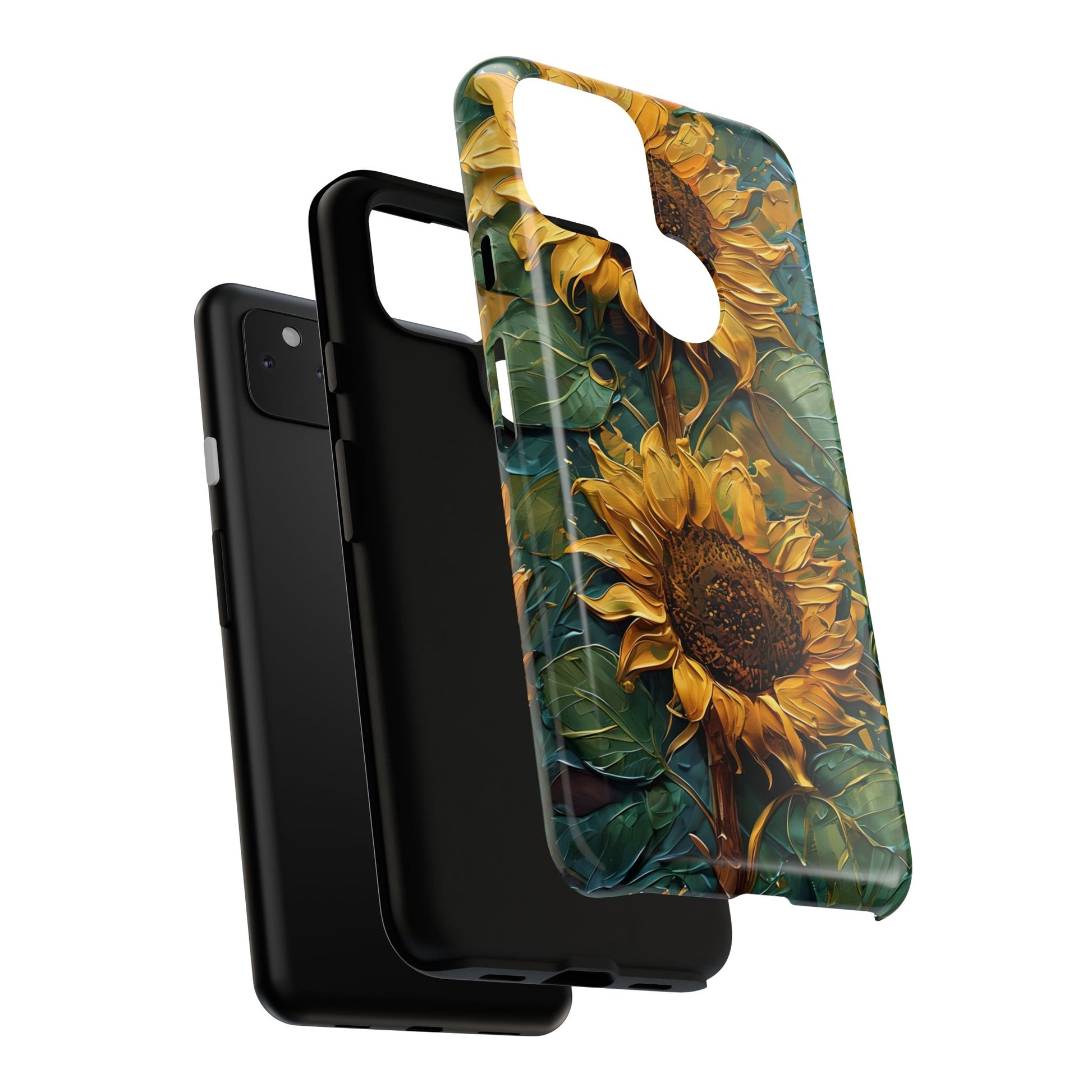Sunflower Tough Phone Case - Floral Protection, Gift for Nature Lovers, Customizable, Summer Vibes, Eco-Friendly Accessories