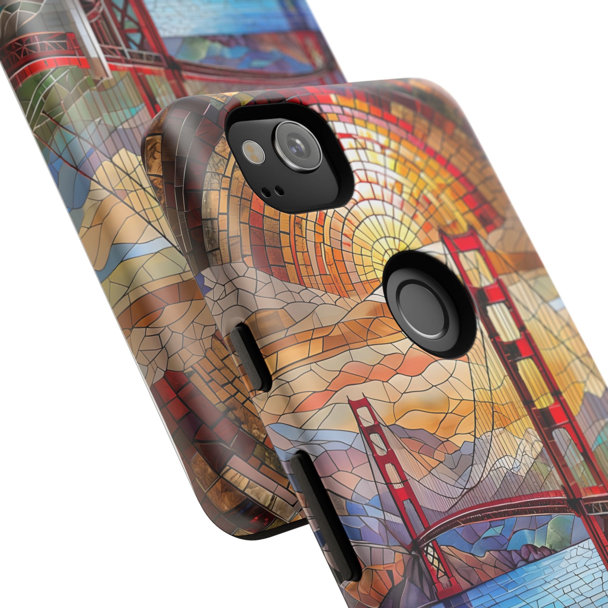 Golden Gate Bridge Phone Case, Artistic Phone Cover, Unique Gift for Travelers, Vibrant Cell Phone Accessory, Nature-Inspired Design