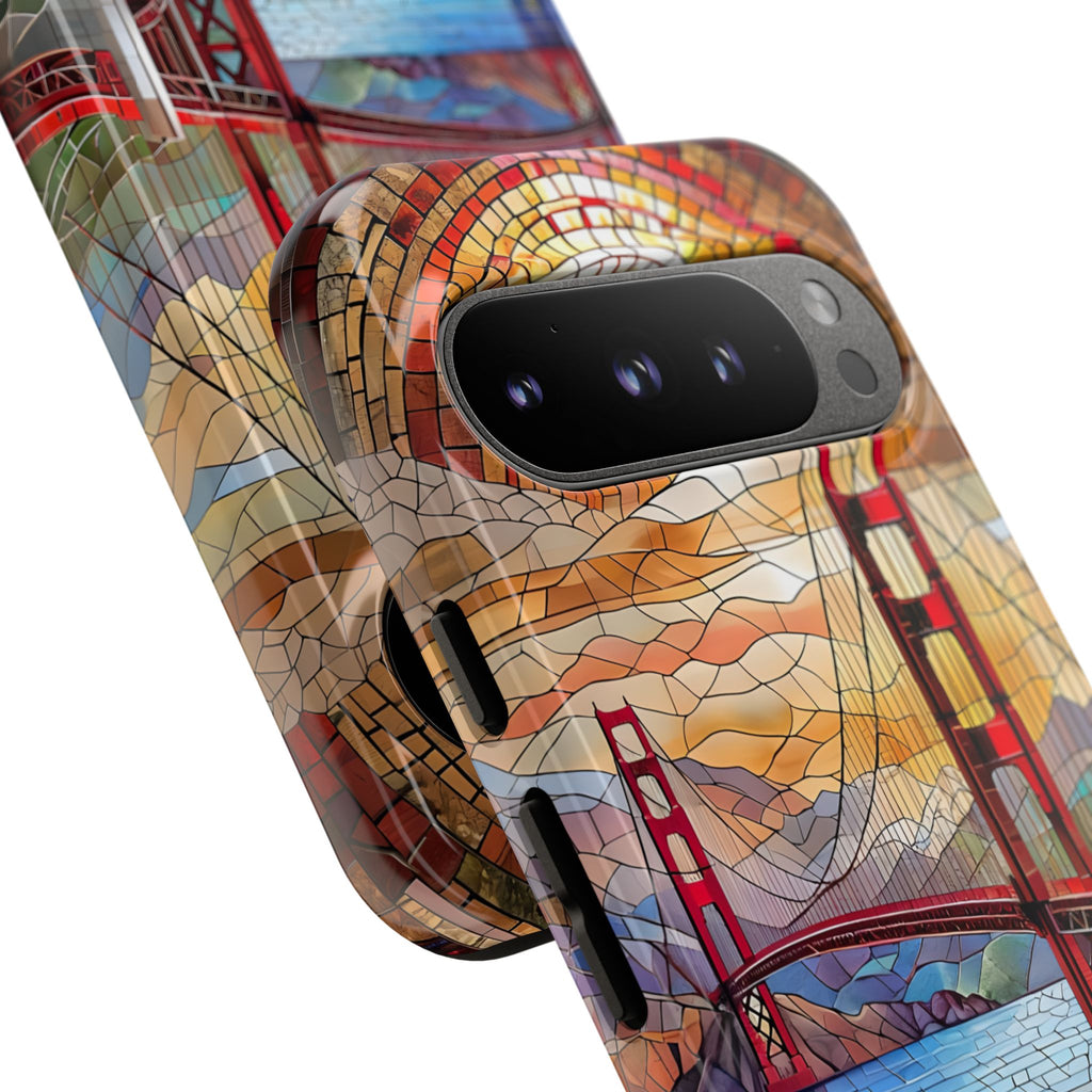 Golden Gate Bridge Phone Case, Artistic Phone Cover, Unique Gift for Travelers, Vibrant Cell Phone Accessory, Nature-Inspired Design