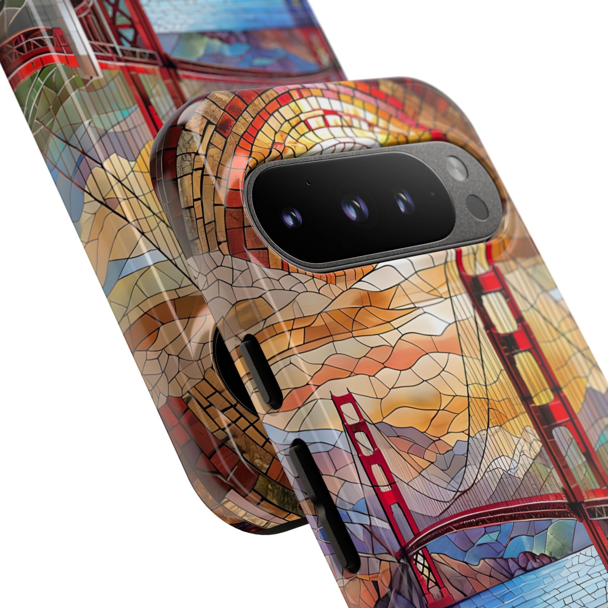 Golden Gate Bridge Phone Case, Artistic Phone Cover, Unique Gift for Travelers, Vibrant Cell Phone Accessory, Nature-Inspired Design