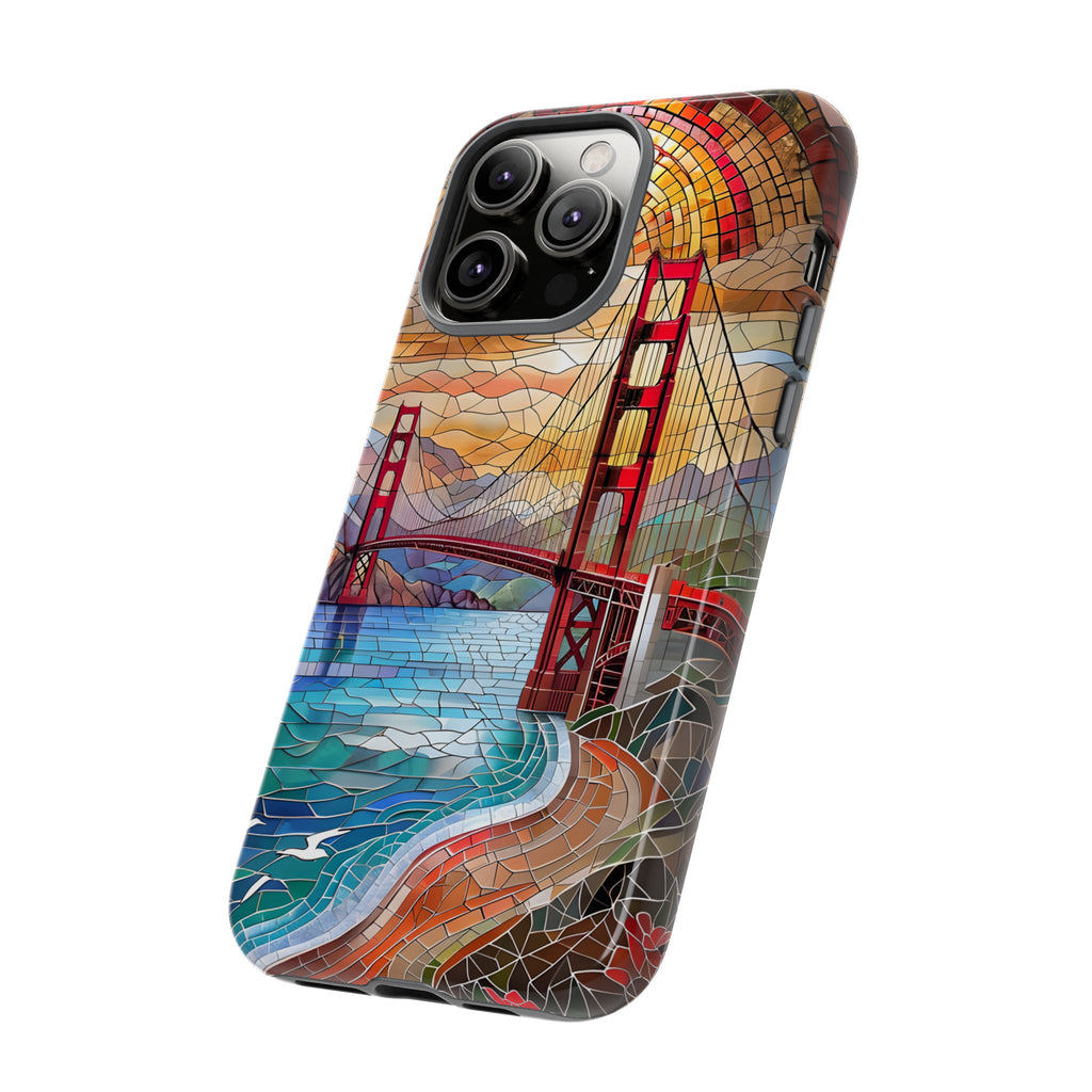 Golden Gate Bridge Phone Case, Artistic Phone Cover, Unique Gift for Travelers, Vibrant Cell Phone Accessory, Nature-Inspired Design