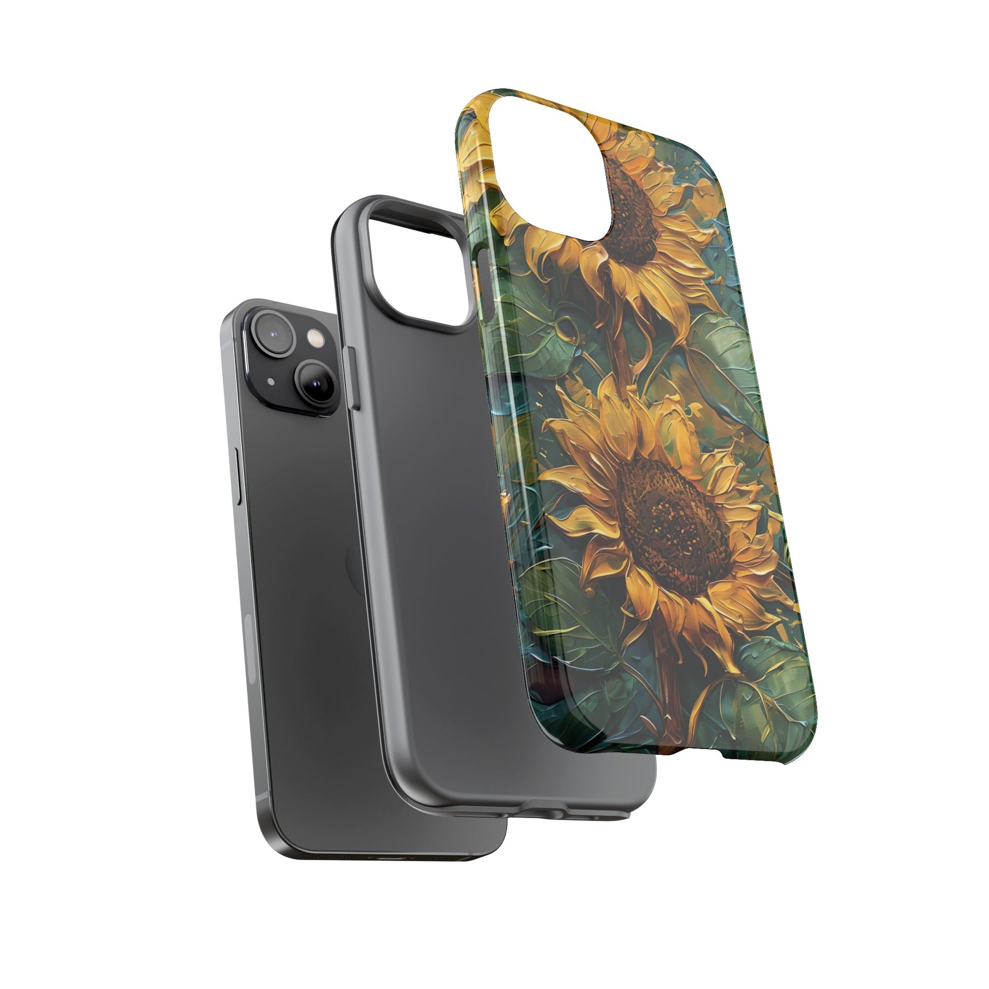 Sunflower Tough Phone Case - Floral Protection, Gift for Nature Lovers, Customizable, Summer Vibes, Eco-Friendly Accessories
