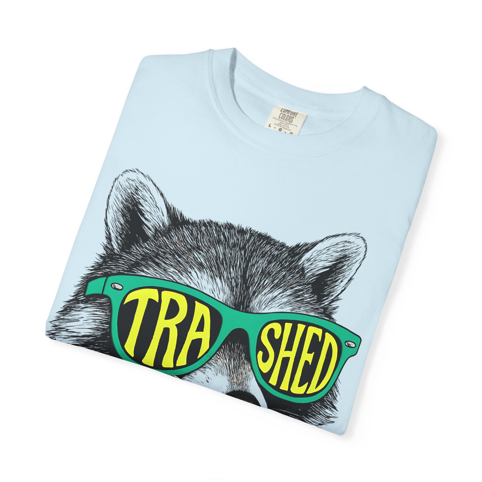 Trashed Raccoon Unisex T-Shirt, Graphic Tee for Nature Lovers, Casual Wear, Gift for Animal Lovers, Eco-Friendly Fashion