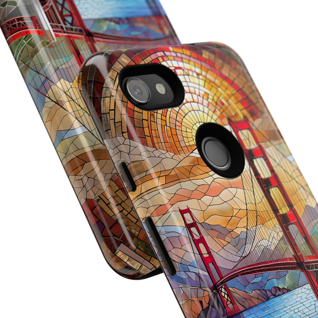 Golden Gate Bridge Phone Case, Artistic Phone Cover, Unique Gift for Travelers, Vibrant Cell Phone Accessory, Nature-Inspired Design