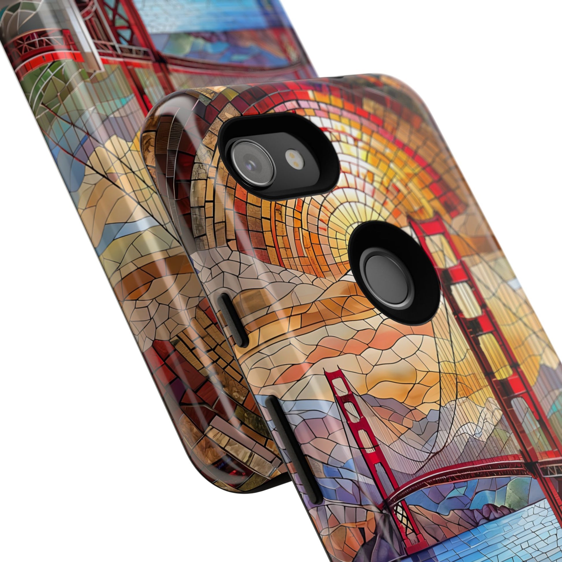 Golden Gate Bridge Phone Case, Artistic Phone Cover, Unique Gift for Travelers, Vibrant Cell Phone Accessory, Nature-Inspired Design