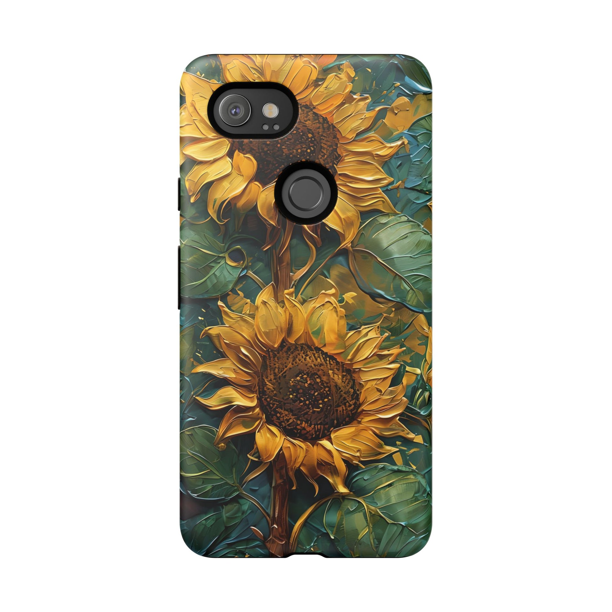 Sunflower Tough Phone Case - Floral Protection, Gift for Nature Lovers, Customizable, Summer Vibes, Eco-Friendly Accessories