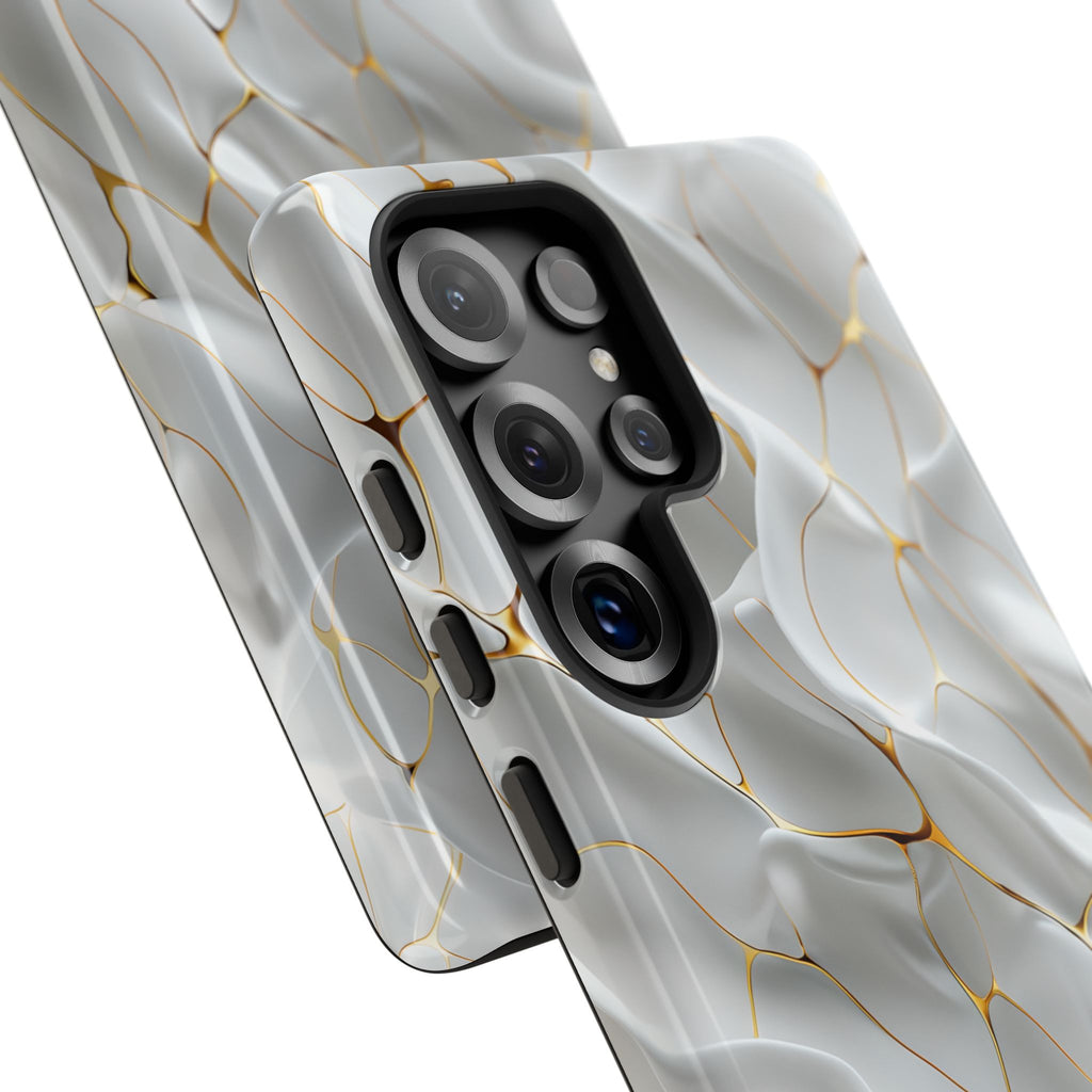 Elegant Phone Case with Golden Accents, Protective Mobile Cover, Stylish Tech Accessory, Perfect Gift for Any Occasion