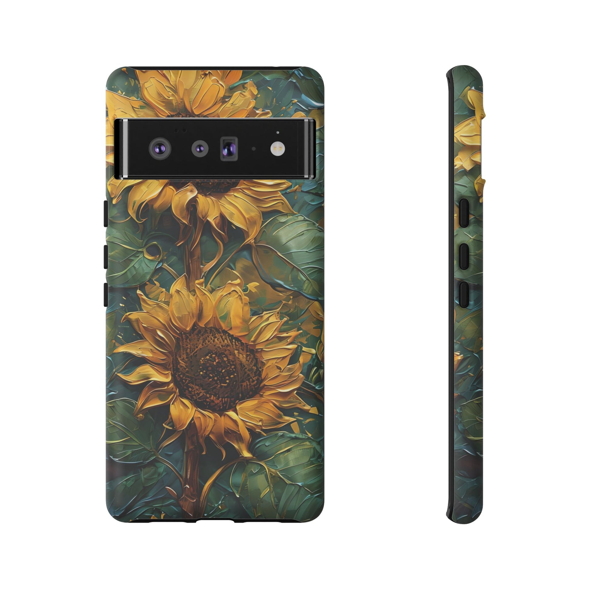 Sunflower Tough Phone Case - Floral Protection, Gift for Nature Lovers, Customizable, Summer Vibes, Eco-Friendly Accessories