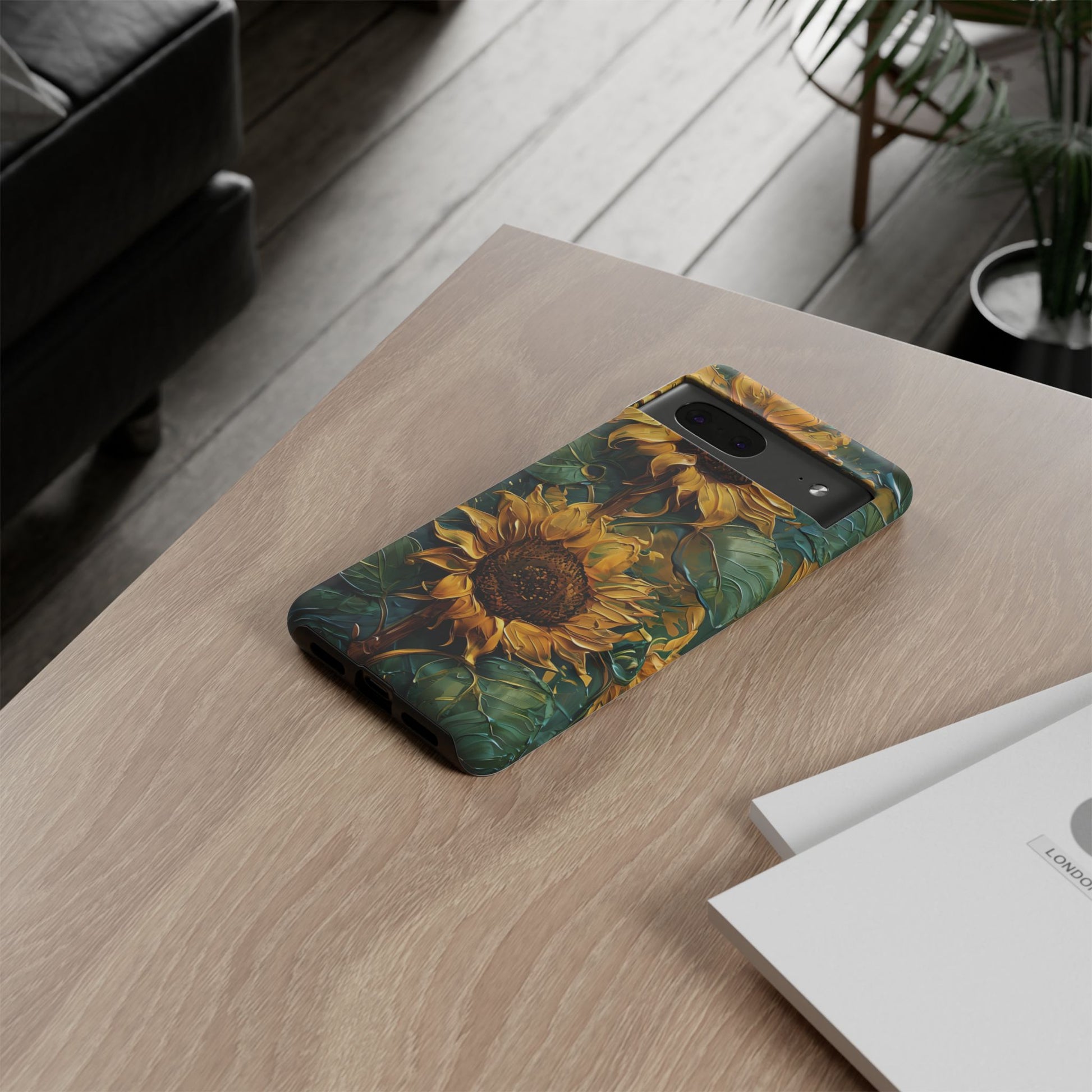 Sunflower Tough Phone Case - Floral Protection, Gift for Nature Lovers, Customizable, Summer Vibes, Eco-Friendly Accessories