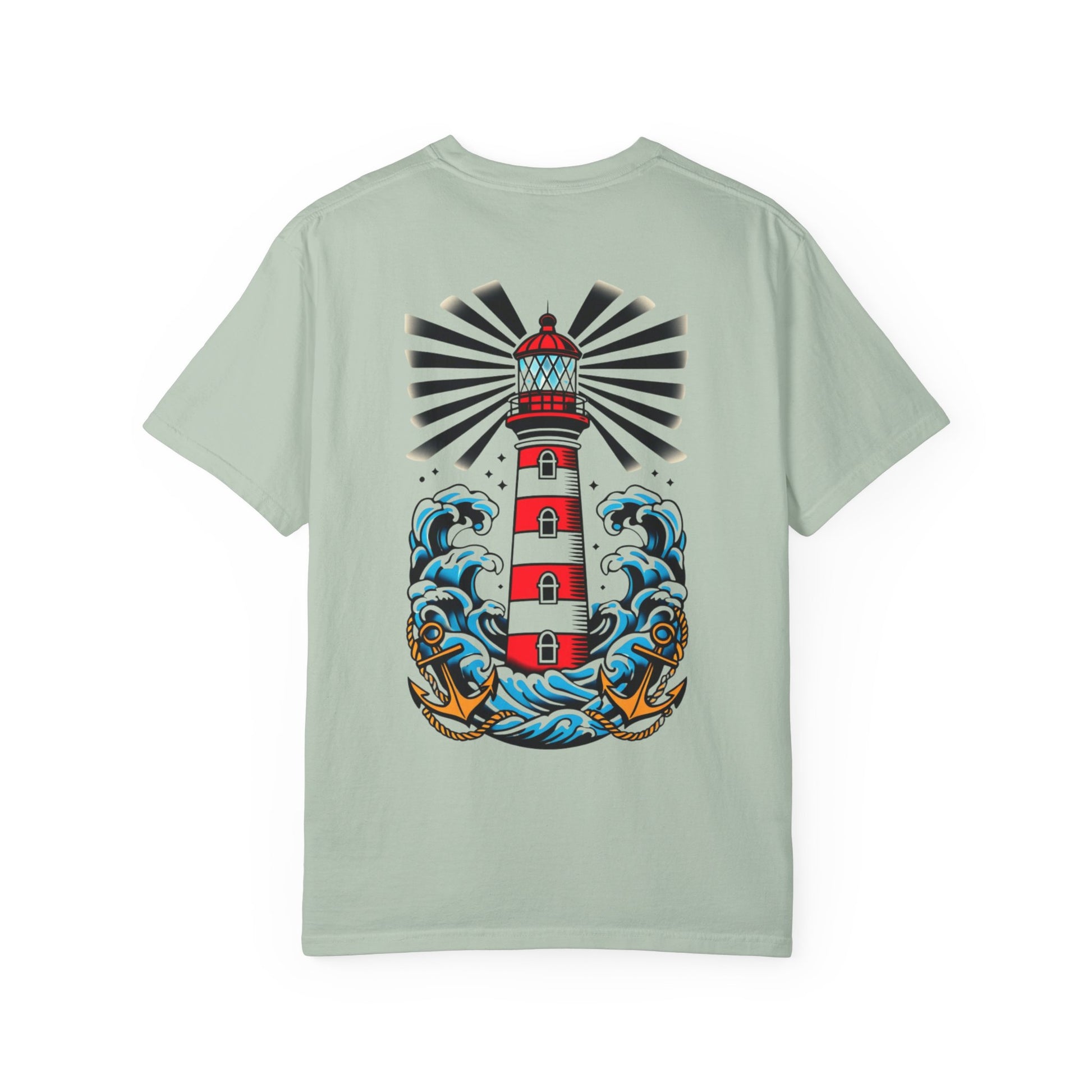 West Coast Lighthouse Unisex T-Shirt, Nautical Graphic Tee, Beach Lover Gift, Relaxed Fit, Summer Essentials, Vacation Wear