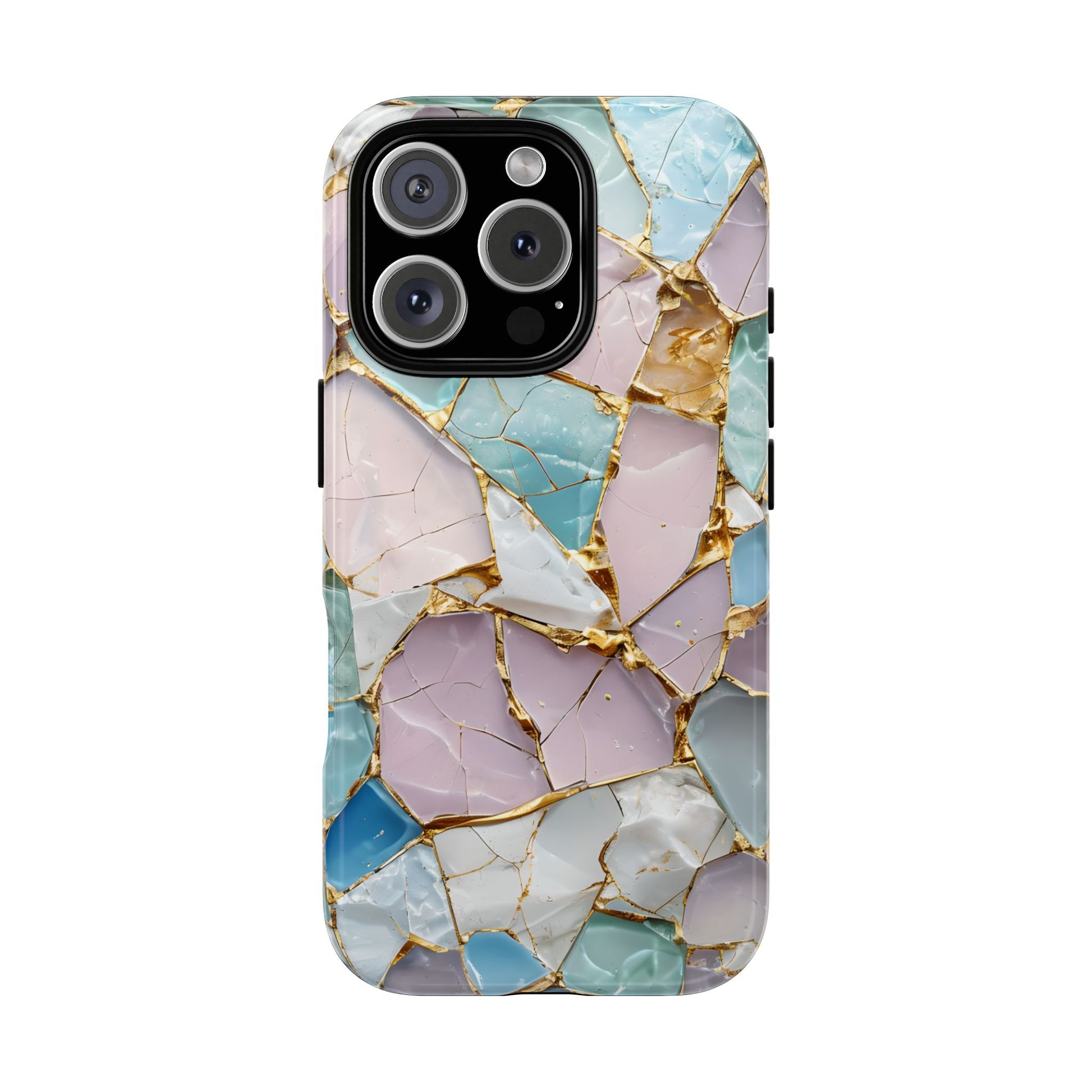 Colorful Phone Case - Tough Cases with Elegant Marble Design, Stylish Cover for Everyday Use, Gift for Her, Tech Accessory