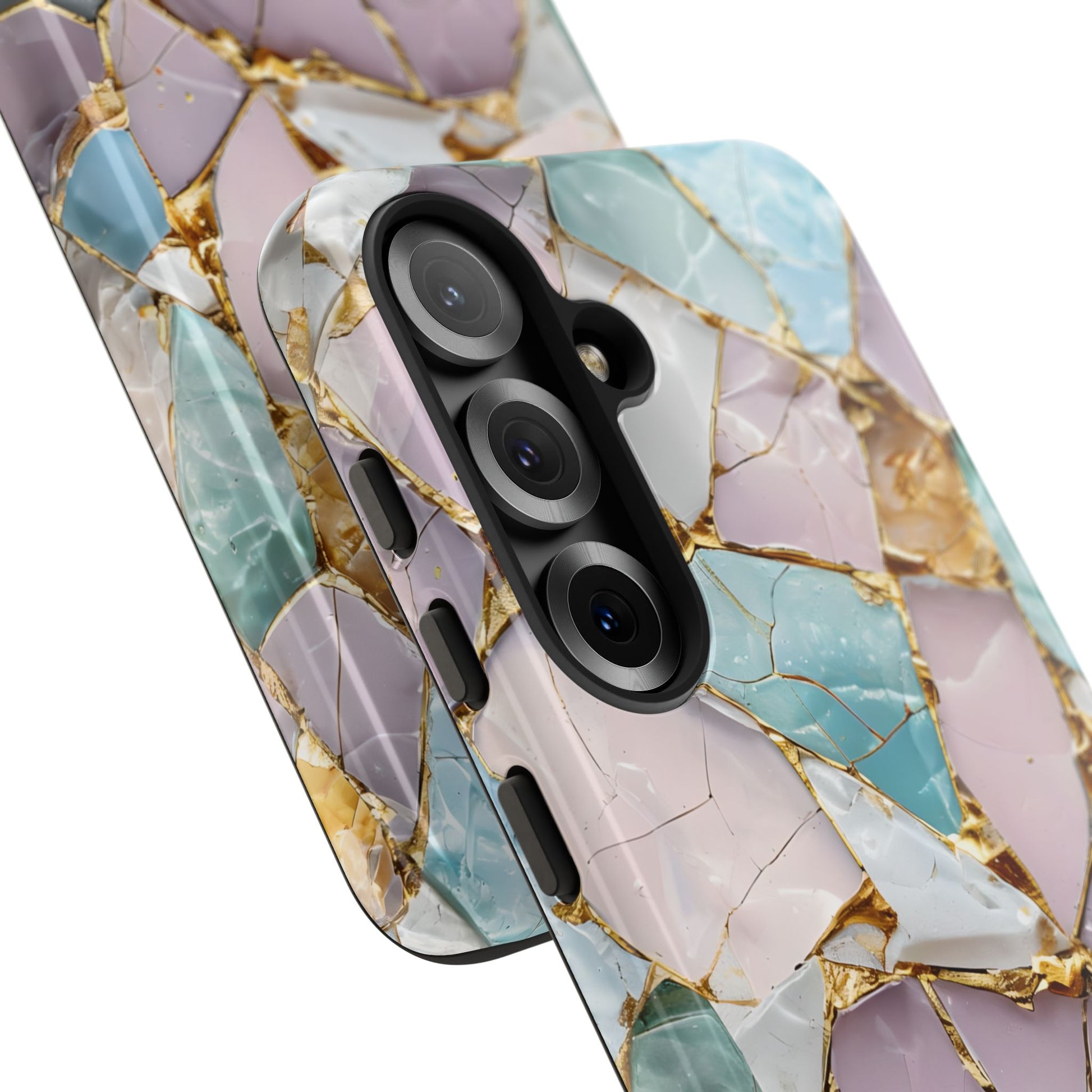 Colorful Phone Case - Tough Cases with Elegant Marble Design, Stylish Cover for Everyday Use, Gift for Her, Tech Accessory