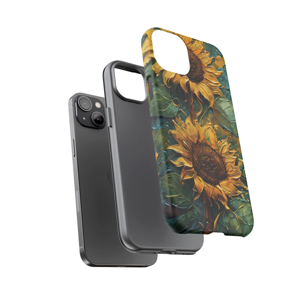 Sunflower Tough Phone Case - Floral Protection, Gift for Nature Lovers, Customizable, Summer Vibes, Eco-Friendly Accessories
