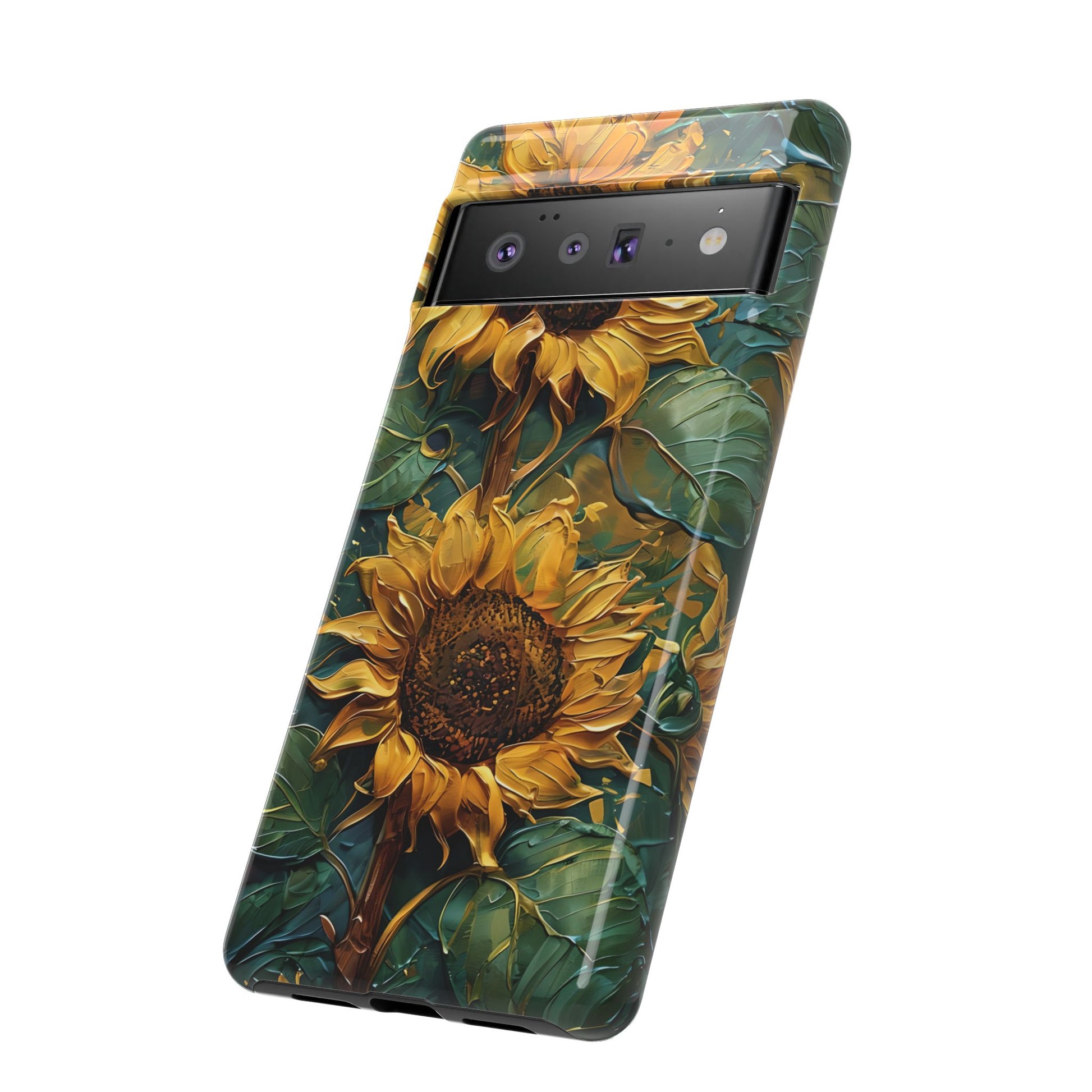 Sunflower Tough Phone Case - Floral Protection, Gift for Nature Lovers, Customizable, Summer Vibes, Eco-Friendly Accessories