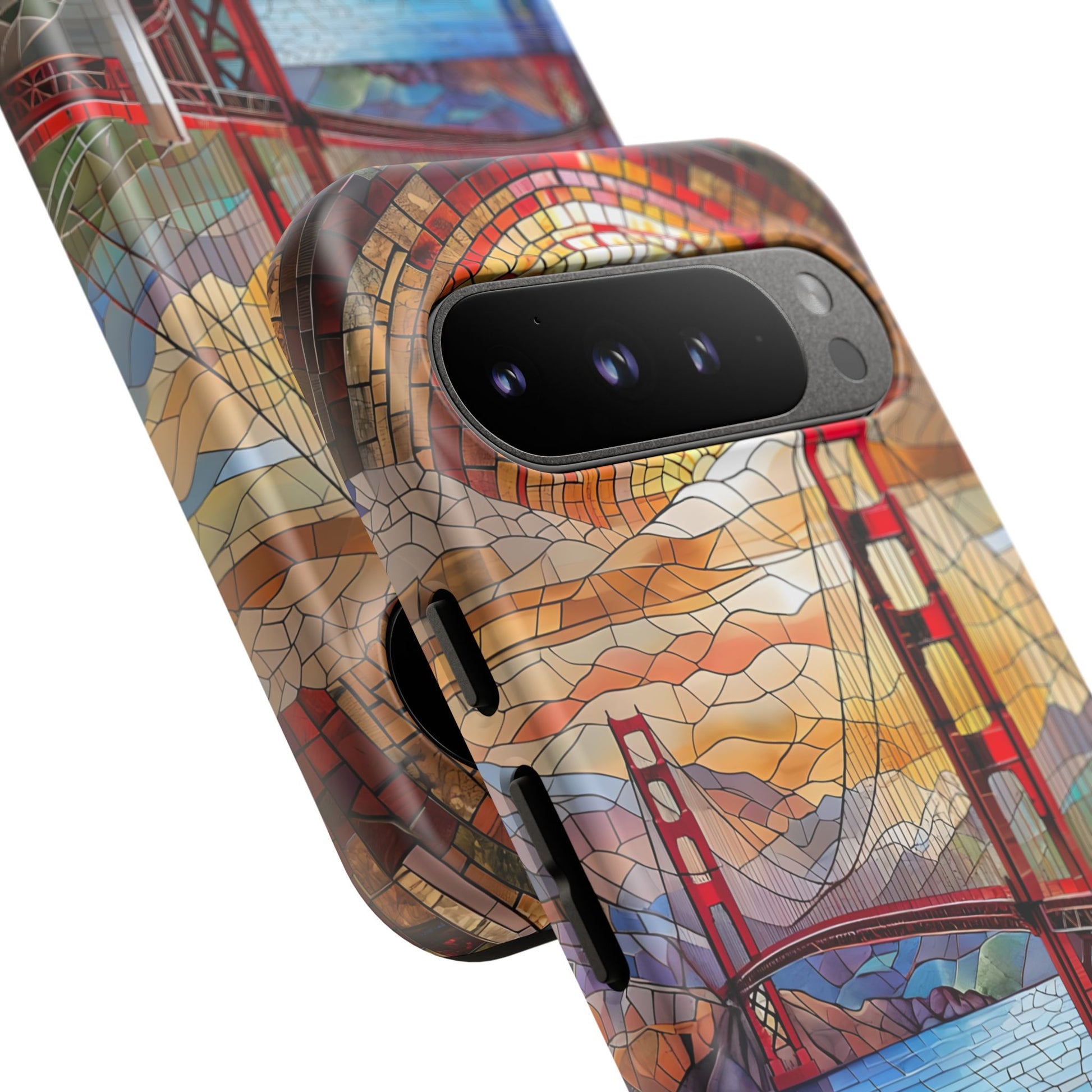 Golden Gate Bridge Phone Case, Artistic Phone Cover, Unique Gift for Travelers, Vibrant Cell Phone Accessory, Nature-Inspired Design