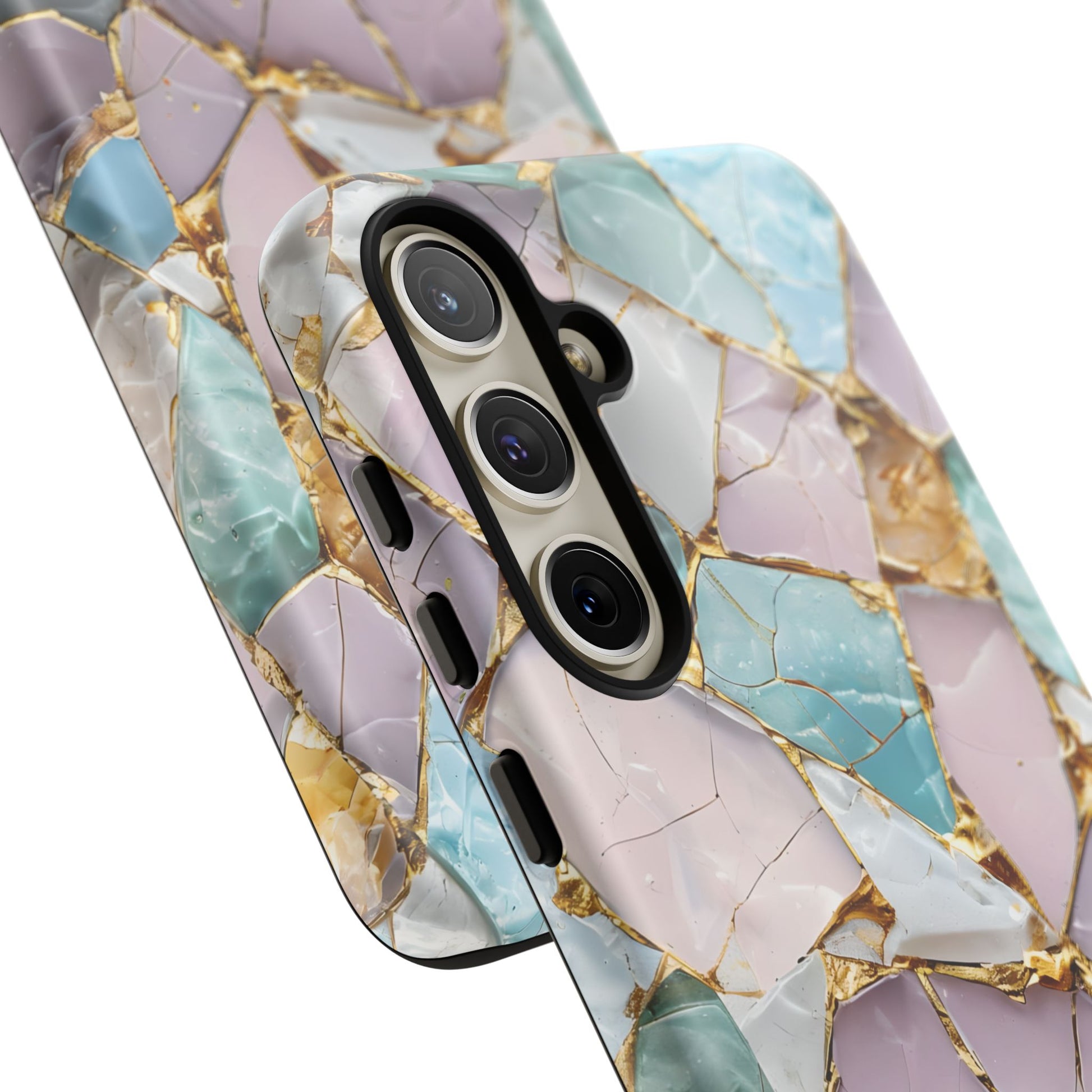 Colorful Phone Case - Tough Cases with Elegant Marble Design, Stylish Cover for Everyday Use, Gift for Her, Tech Accessory