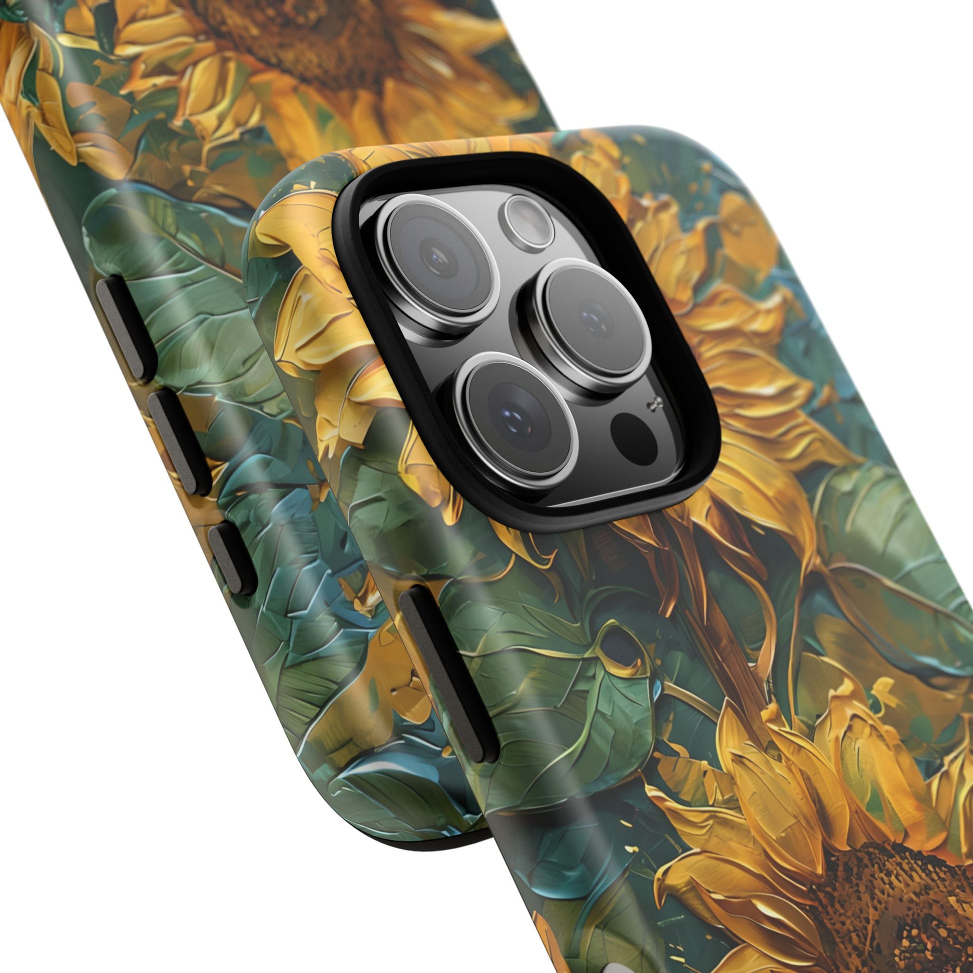 Sunflower Tough Phone Case - Floral Protection, Gift for Nature Lovers, Customizable, Summer Vibes, Eco-Friendly Accessories