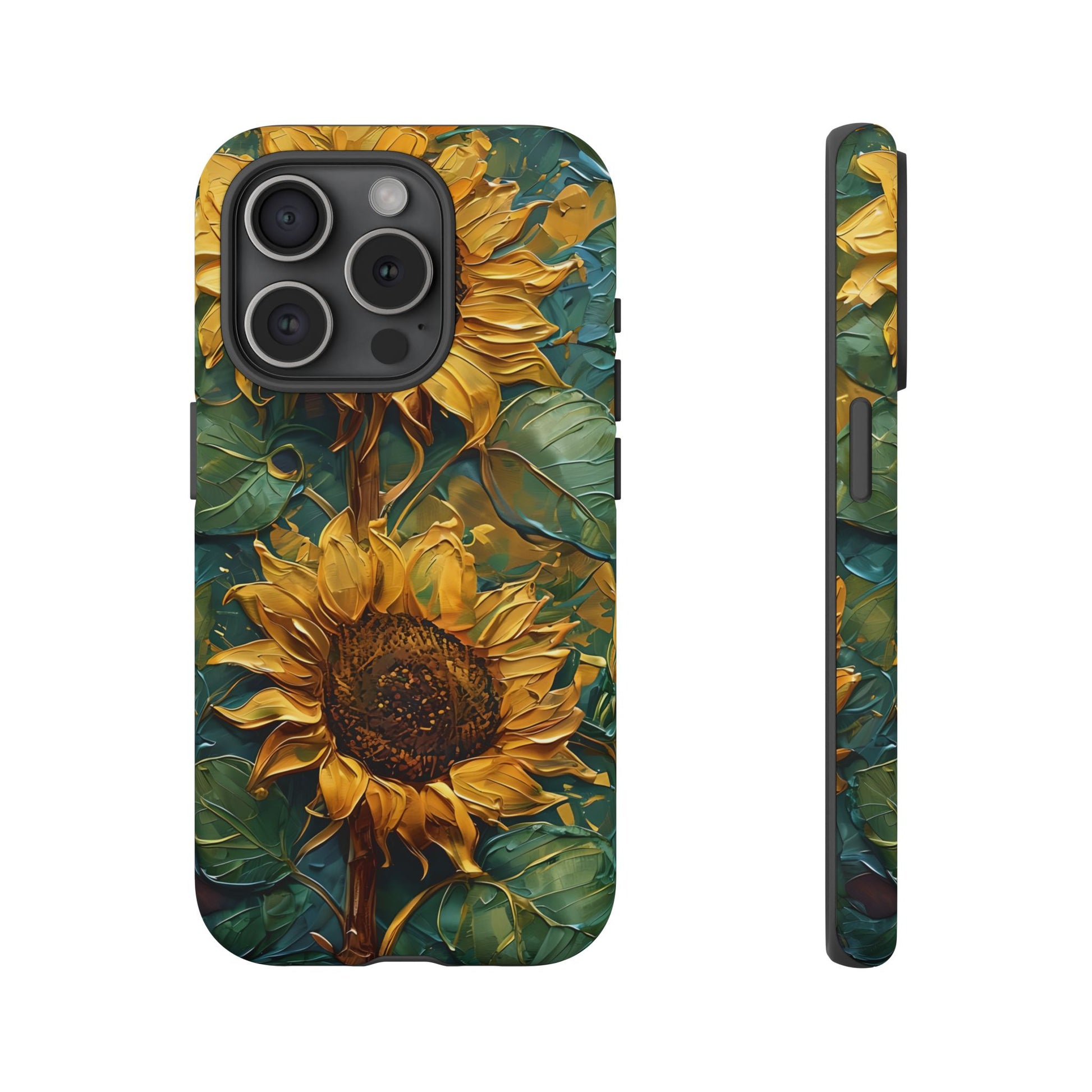 Sunflower Tough Phone Case - Floral Protection, Gift for Nature Lovers, Customizable, Summer Vibes, Eco-Friendly Accessories