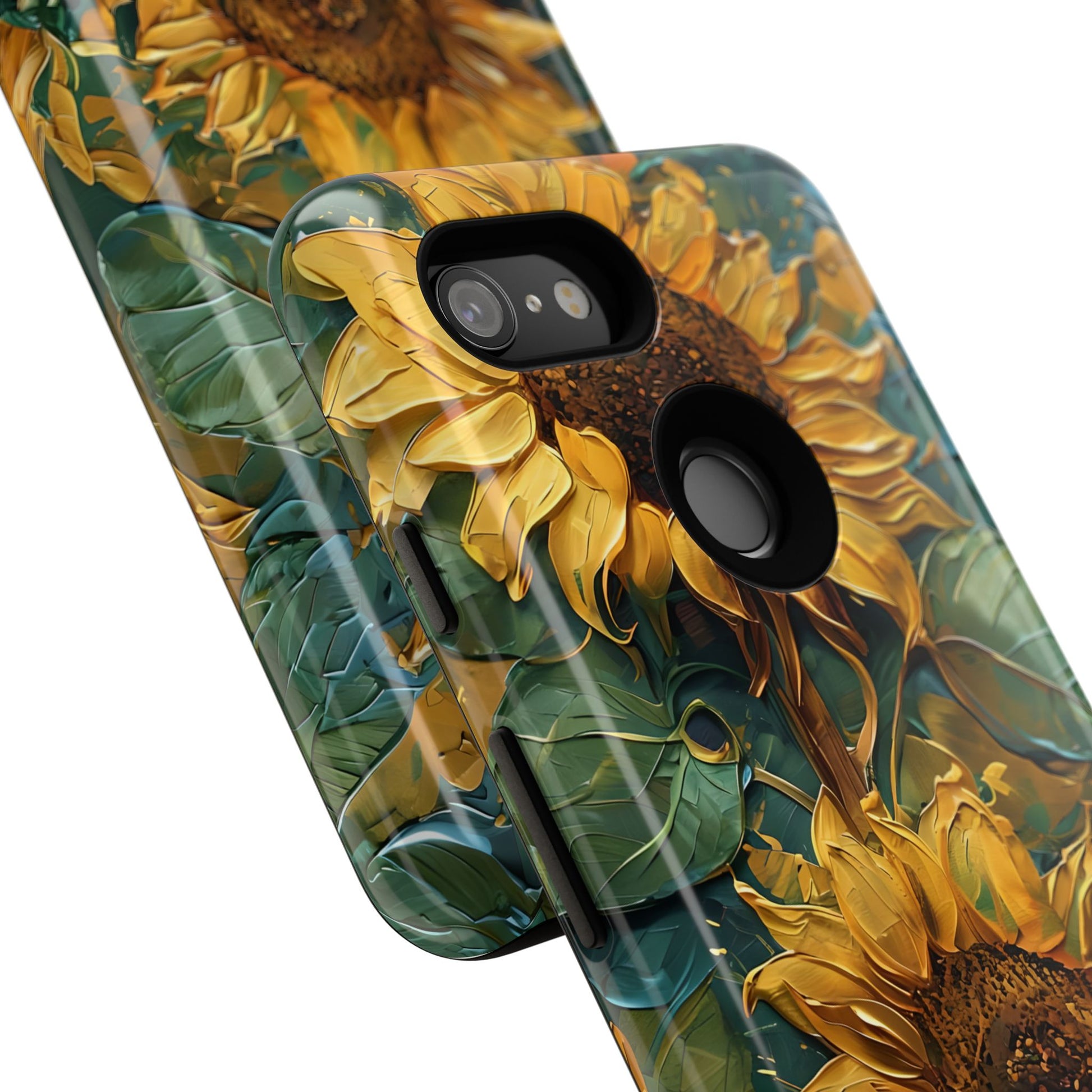 Sunflower Tough Phone Case - Floral Protection, Gift for Nature Lovers, Customizable, Summer Vibes, Eco-Friendly Accessories