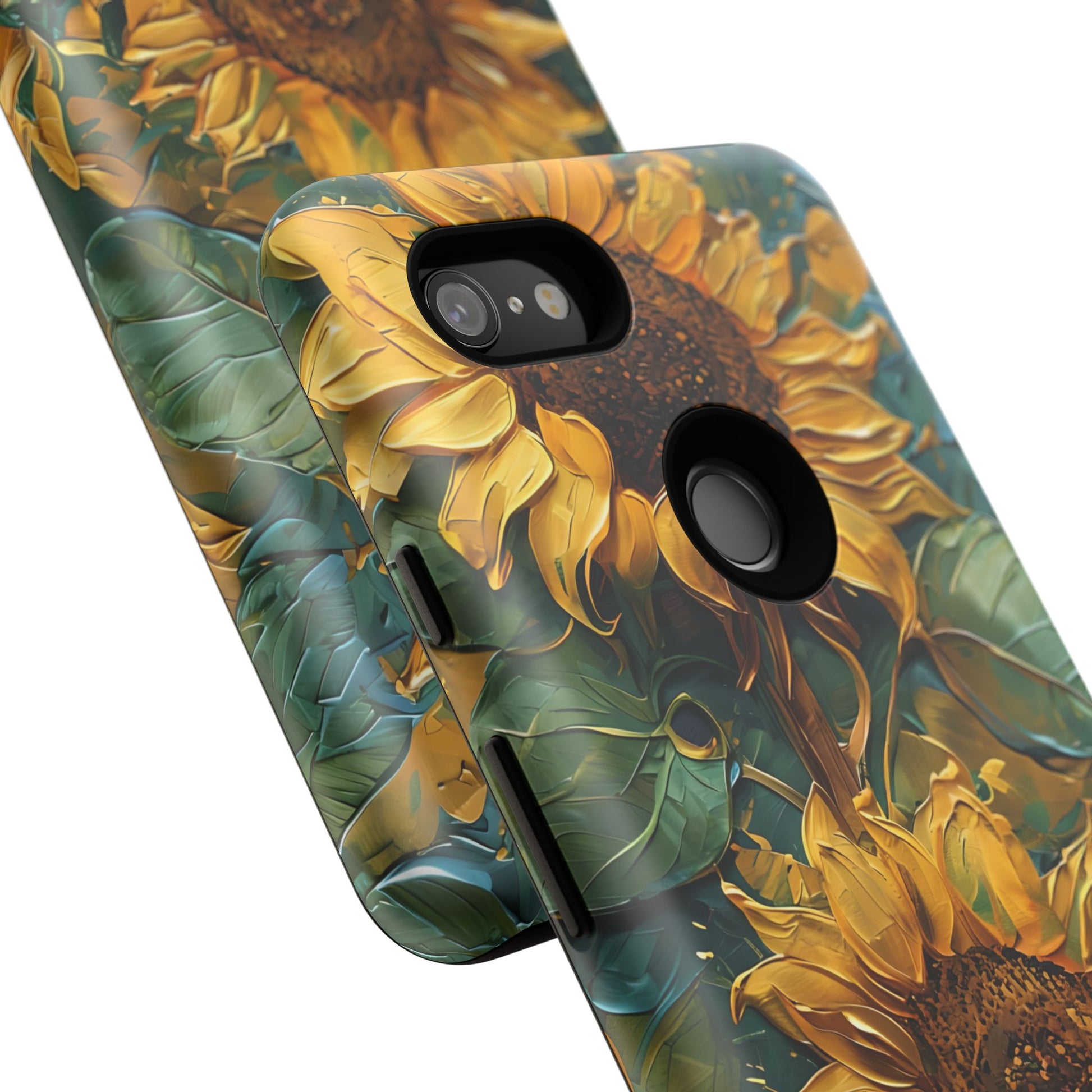 Sunflower Tough Phone Case - Floral Protection, Gift for Nature Lovers, Customizable, Summer Vibes, Eco-Friendly Accessories