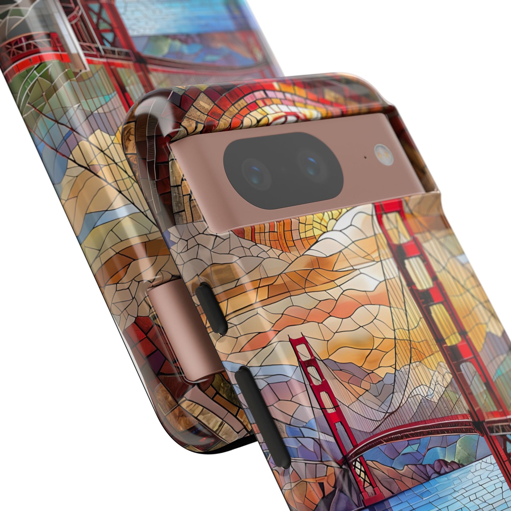 Golden Gate Bridge Phone Case, Artistic Phone Cover, Unique Gift for Travelers, Vibrant Cell Phone Accessory, Nature-Inspired Design