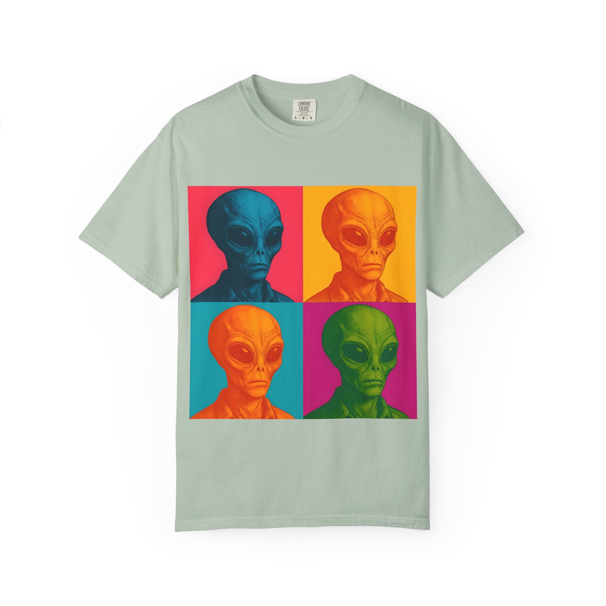 Pop Art Alien T-Shirt | Casual Wear, Gifts for Sci-Fi Fans, Vintage Style, Unisex Graphic Tee, Summer Fashion