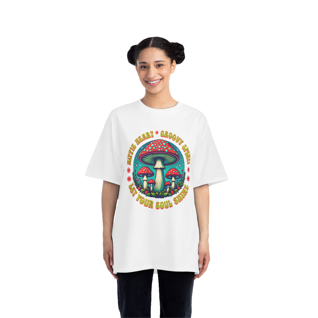 Magical Soul Art T-Shirt | Psychedelic Mushrooms | Unique Gift for Nature Lovers, Boho Style, Festival Wear, Vibrant Graphic Tee