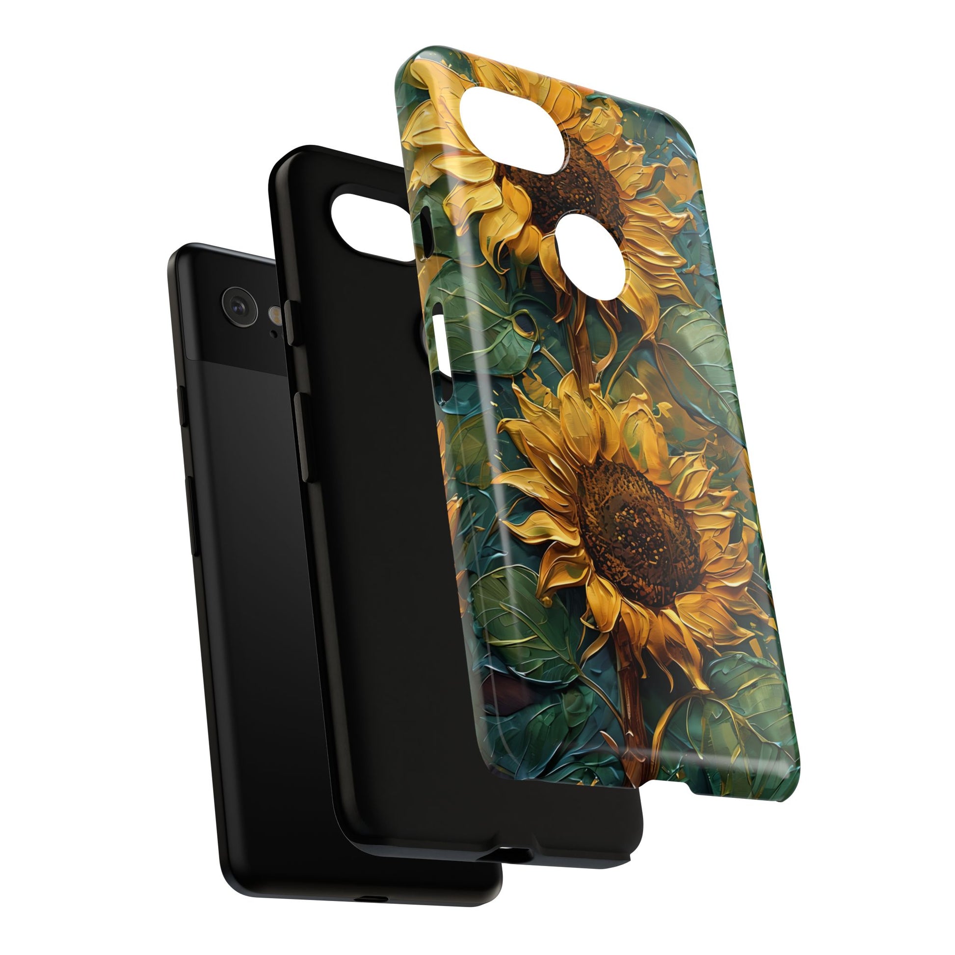Sunflower Tough Phone Case - Floral Protection, Gift for Nature Lovers, Customizable, Summer Vibes, Eco-Friendly Accessories