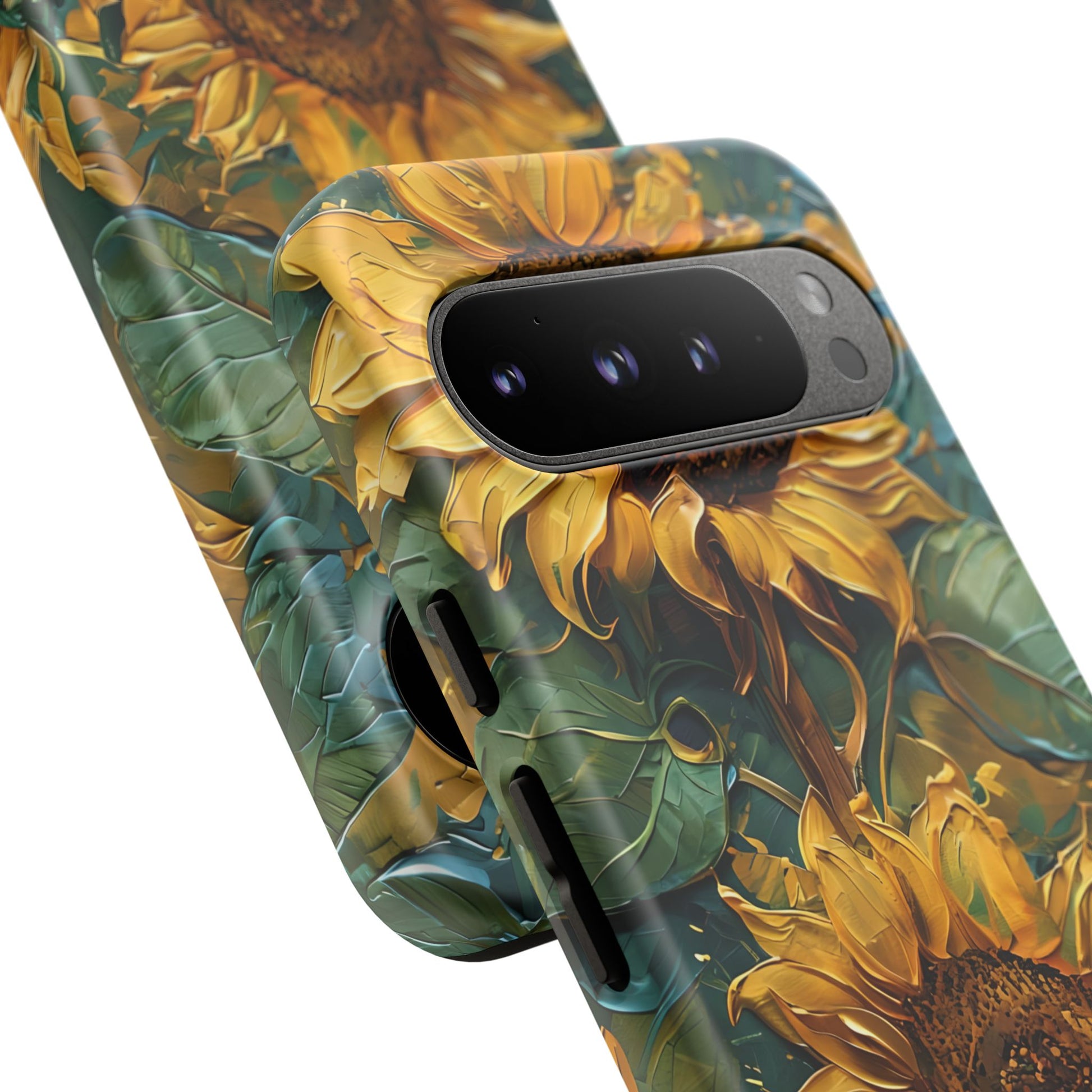 Sunflower Tough Phone Case - Floral Protection, Gift for Nature Lovers, Customizable, Summer Vibes, Eco-Friendly Accessories