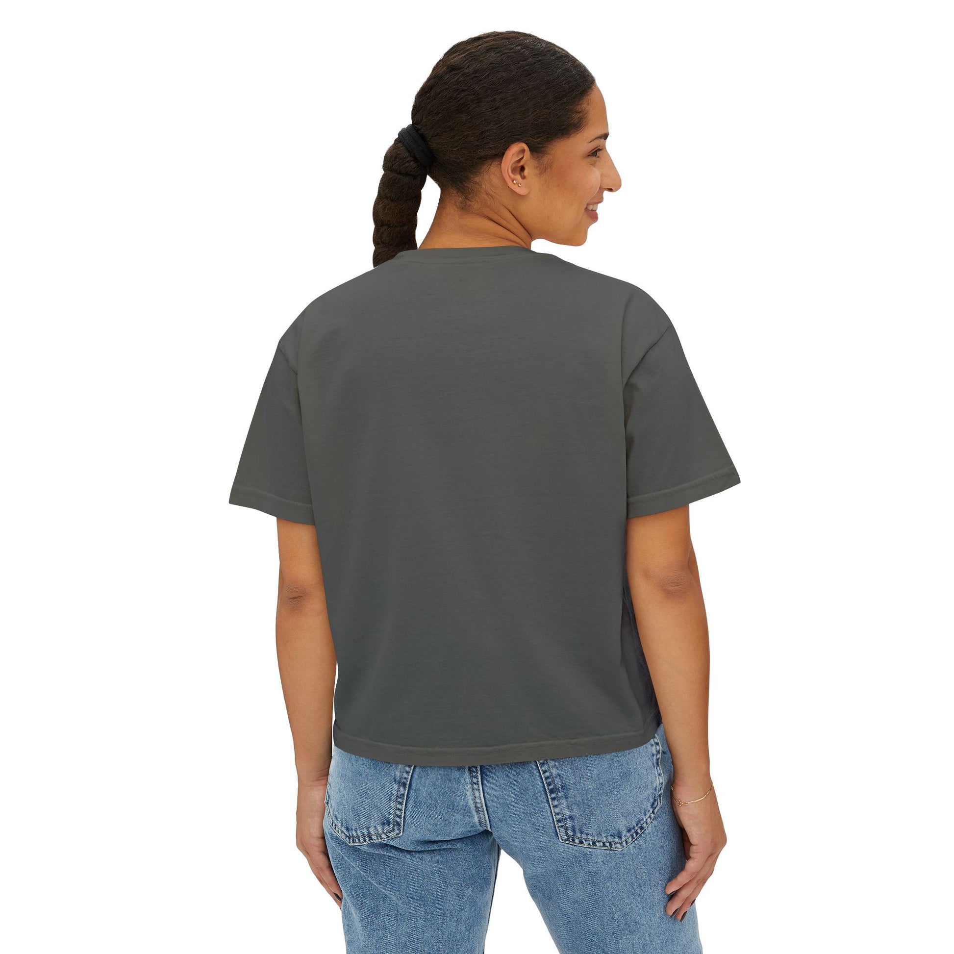 Tropical Women's Boxy Tee, Summer Vibes T-Shirt, Casual Beachwear, Gift for Her, Vacation Essentials