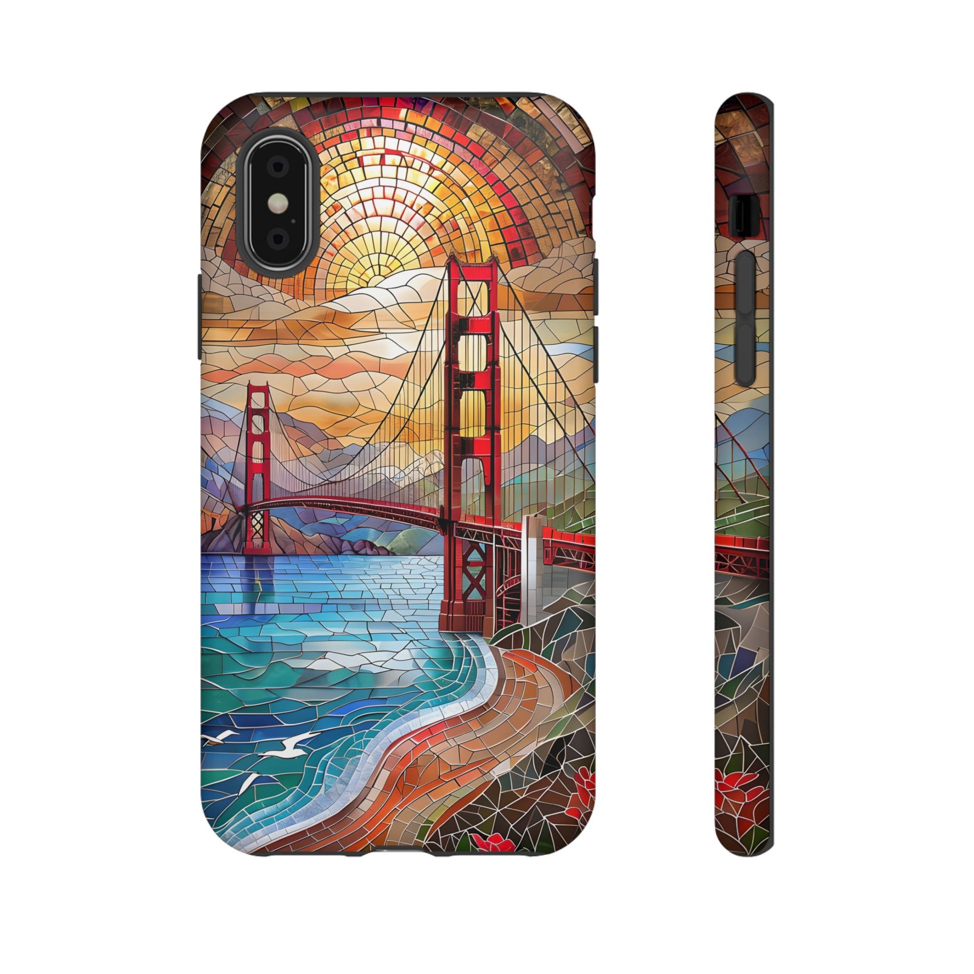 Golden Gate Bridge Phone Case, Artistic Phone Cover, Unique Gift for Travelers, Vibrant Cell Phone Accessory, Nature-Inspired Design