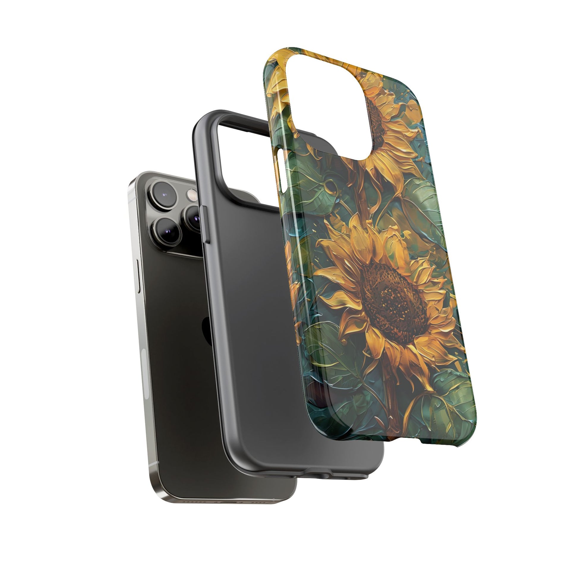 Sunflower Tough Phone Case - Floral Protection, Gift for Nature Lovers, Customizable, Summer Vibes, Eco-Friendly Accessories