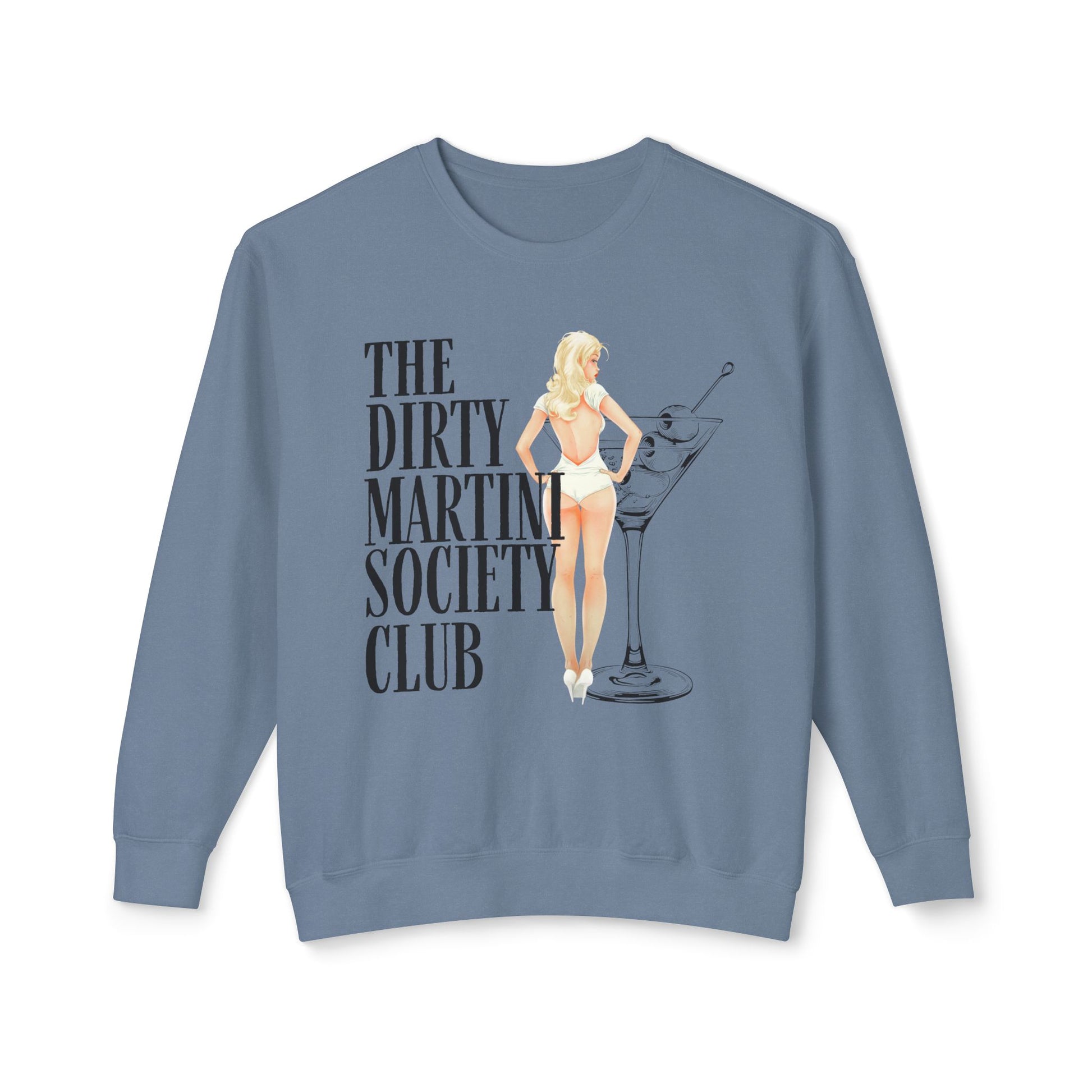 The Dirty Martini Society Club Unisex Crewneck Sweatshirt, Funny Party Gift, Cocktail Lover Apparel, Cozy Outing Top, Trendy Fashion [...]