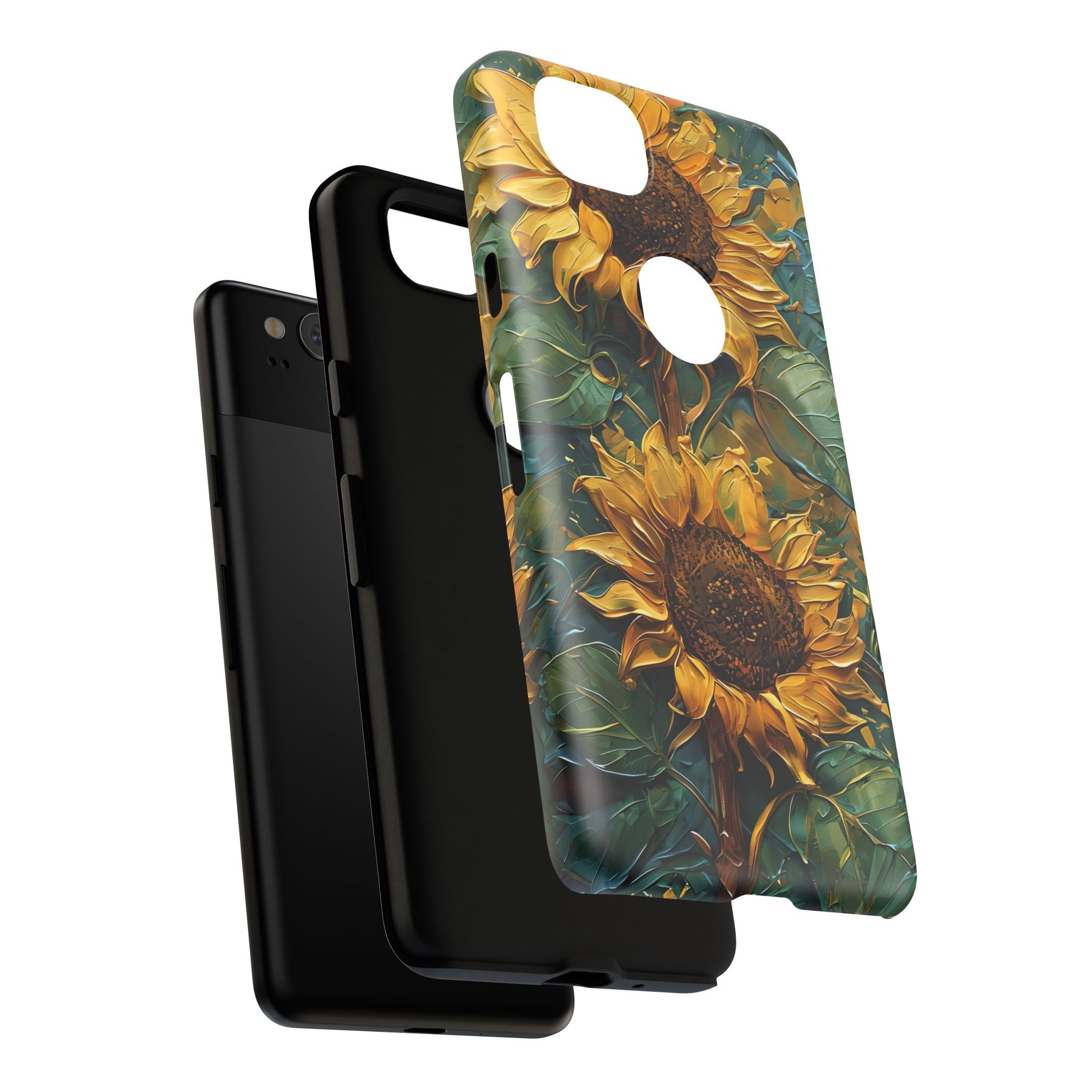 Sunflower Tough Phone Case - Floral Protection, Gift for Nature Lovers, Customizable, Summer Vibes, Eco-Friendly Accessories