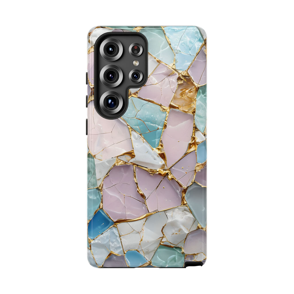 Colorful Phone Case - Tough Cases with Elegant Marble Design, Stylish Cover for Everyday Use, Gift for Her, Tech Accessory