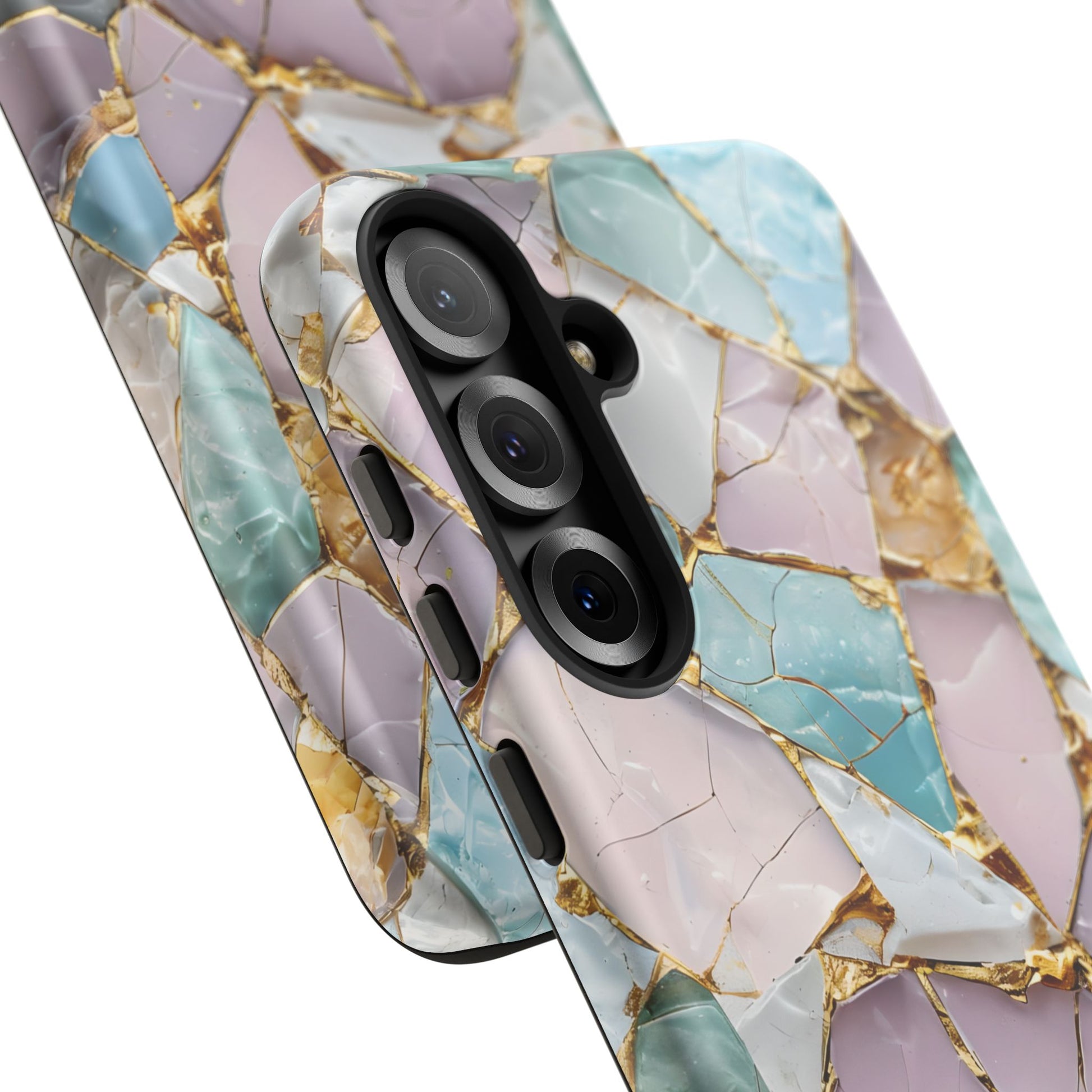 Colorful Phone Case - Tough Cases with Elegant Marble Design, Stylish Cover for Everyday Use, Gift for Her, Tech Accessory
