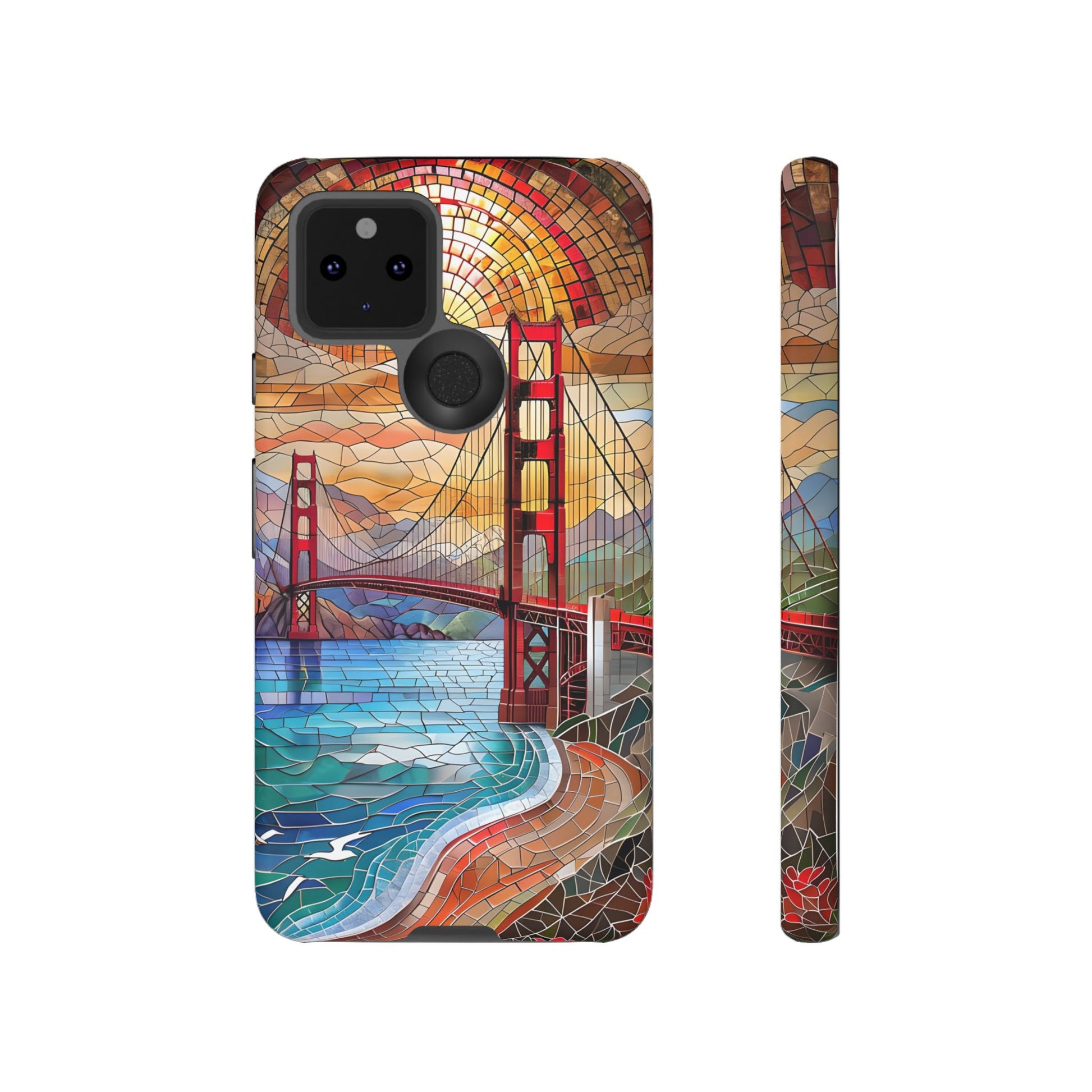 Golden Gate Bridge Phone Case, Artistic Phone Cover, Unique Gift for Travelers, Vibrant Cell Phone Accessory, Nature-Inspired Design