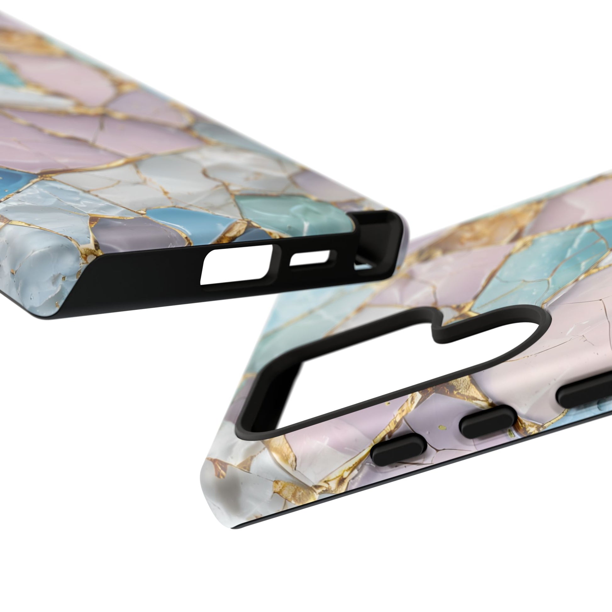 Colorful Phone Case - Tough Cases with Elegant Marble Design, Stylish Cover for Everyday Use, Gift for Her, Tech Accessory