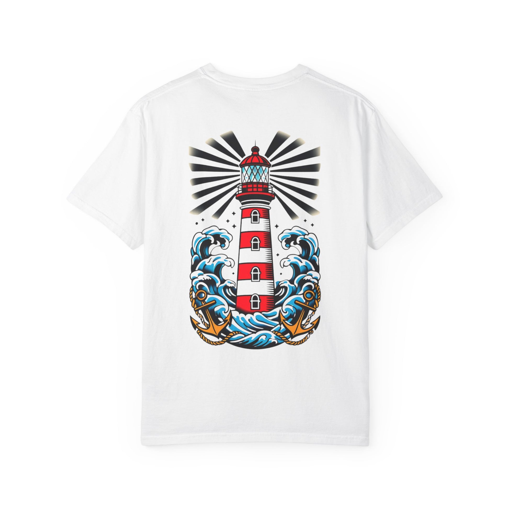 West Coast Lighthouse Unisex T-Shirt, Nautical Graphic Tee, Beach Lover Gift, Relaxed Fit, Summer Essentials, Vacation Wear