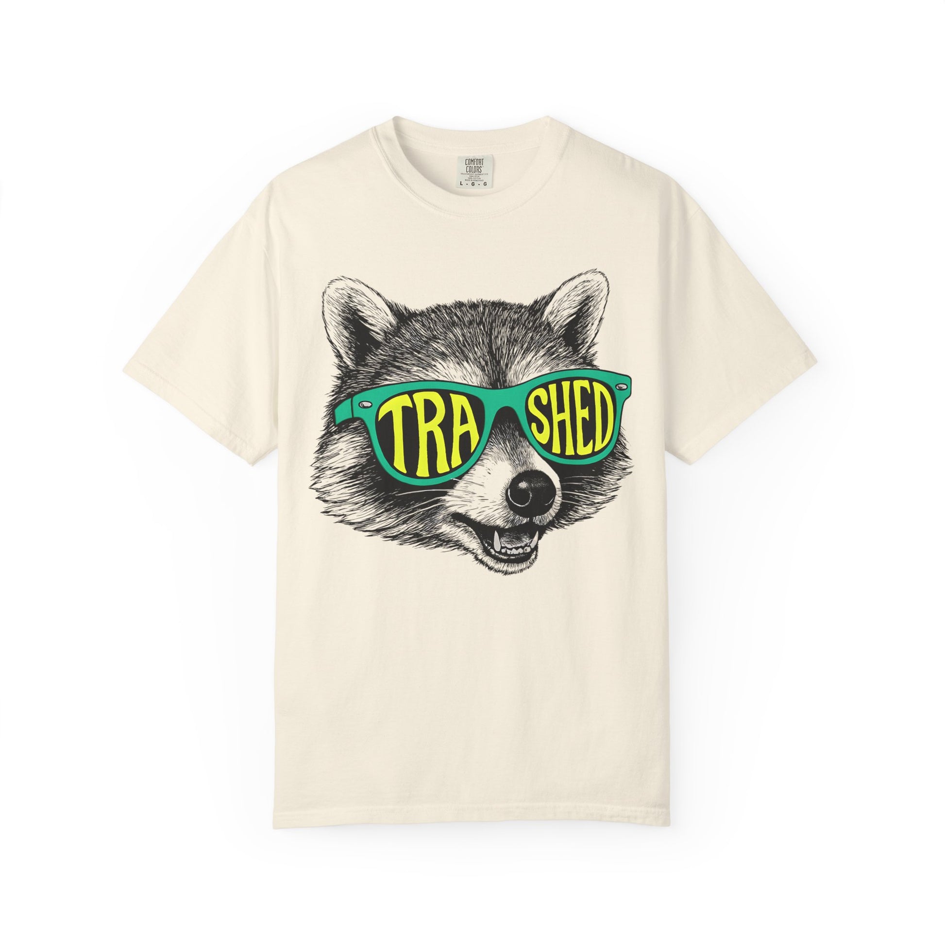 Trashed Raccoon Unisex T-Shirt, Graphic Tee for Nature Lovers, Casual Wear, Gift for Animal Lovers, Eco-Friendly Fashion
